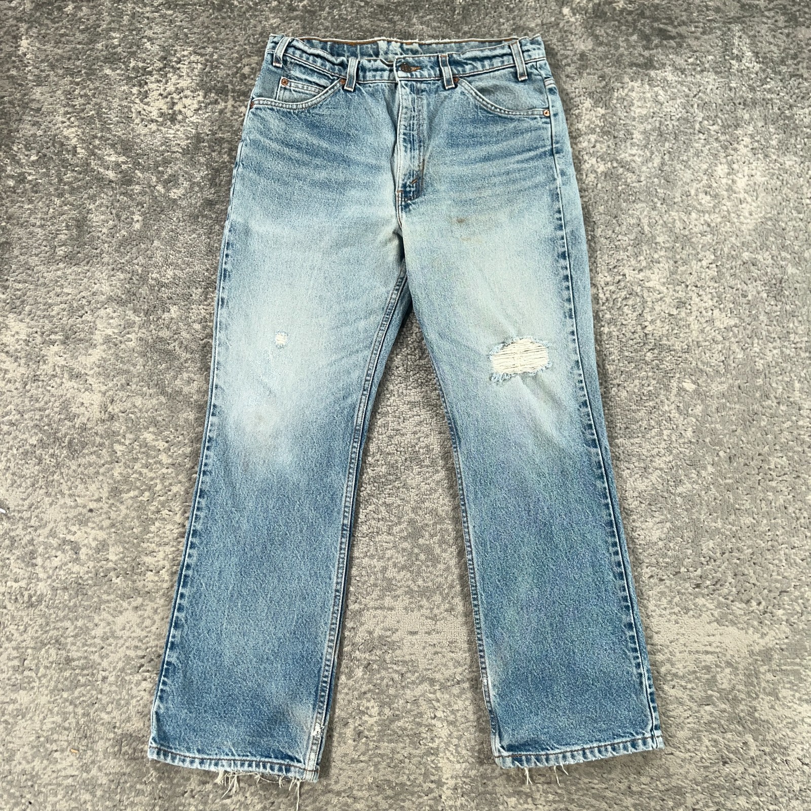 Vintage Levis 517 Orange Tab Jeans Mens Actual 33 X 29 Bootcut 90s Cowboy Rodeo