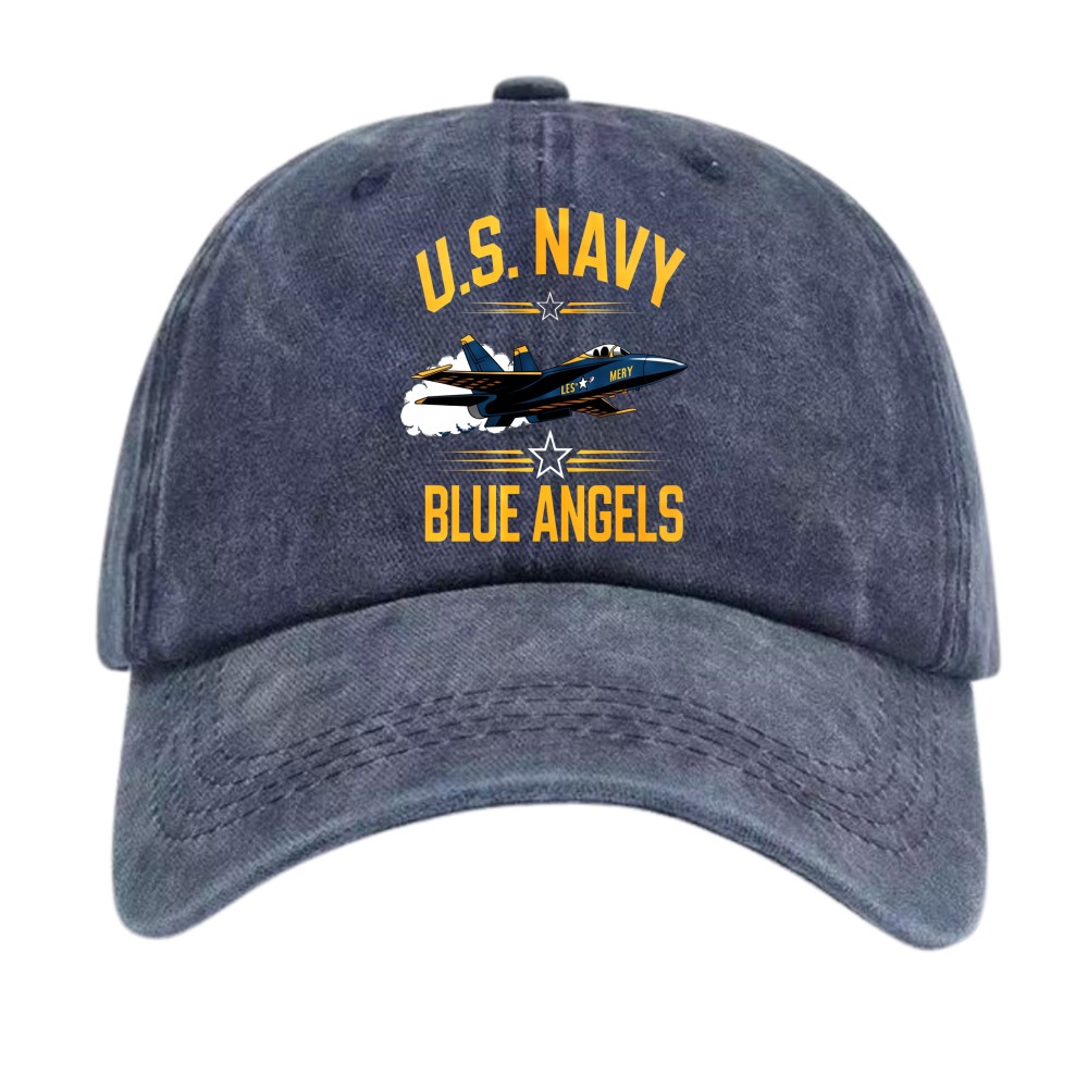 Patriotic Blue Angels US Navy Unisex Outdoor Cotton Dad Hat