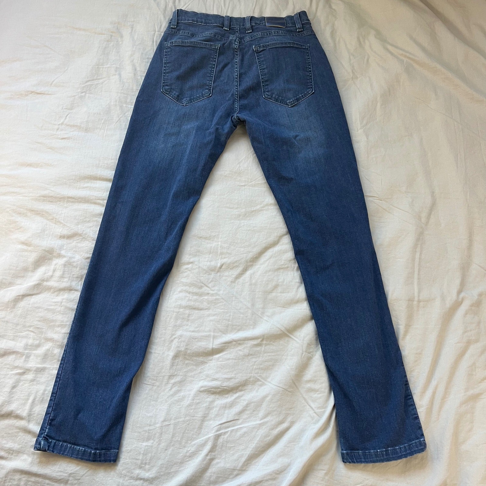 MUGSY Jeans Fultons Mens Size 33×32 Style FLX3NFU Blue Wash Denim Stretch Faded