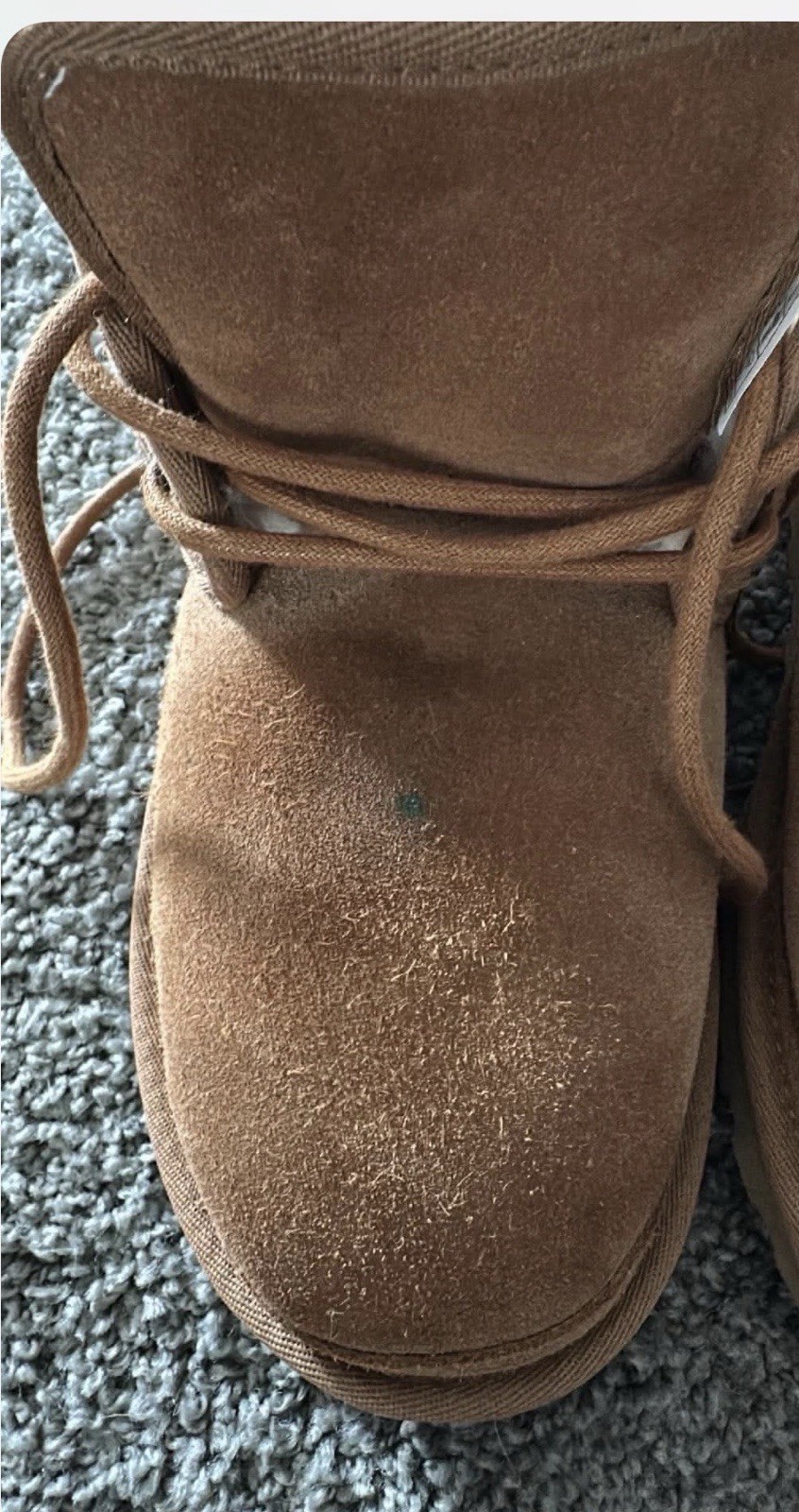 UGG Neumel Brown Suede Shearling Lined Lace Up Ankle Chukka Boots Women 7