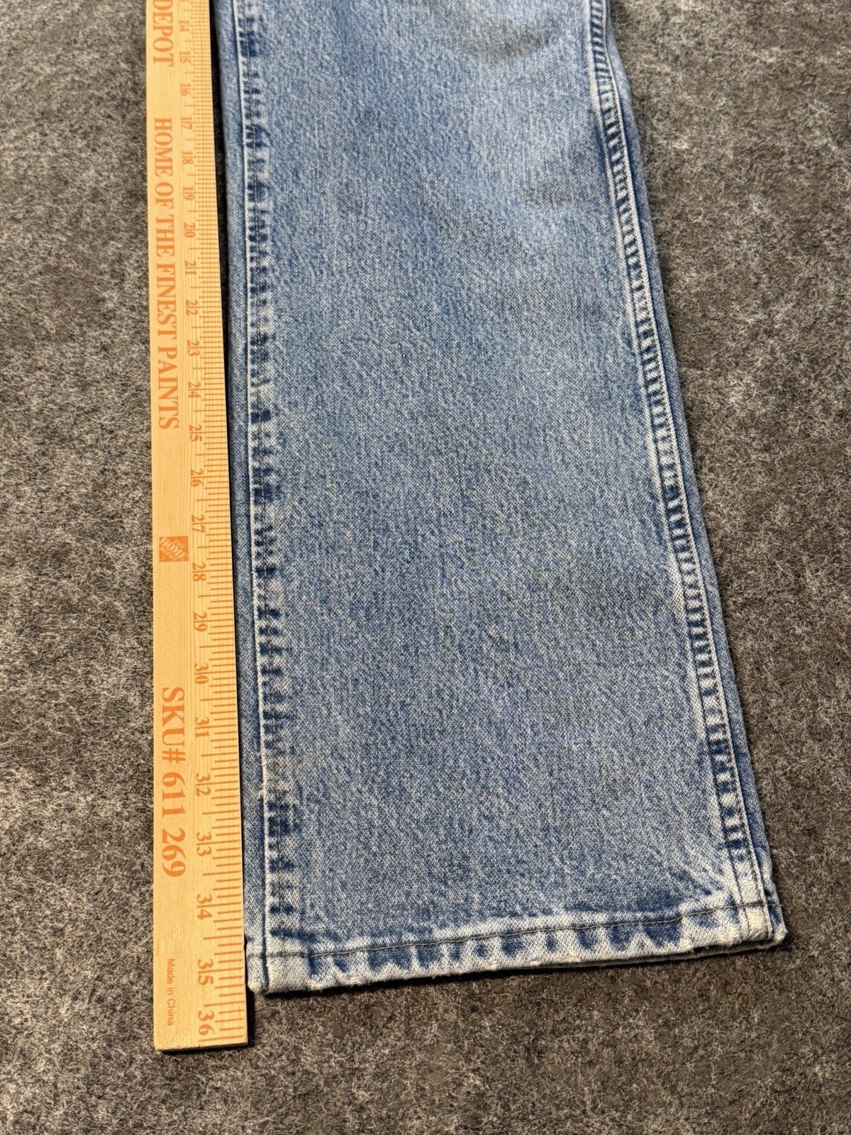 Vintage Wrangler 47 Jeans 34×36 Regular Fit Light Wash Made Mexico Y2K Denim
