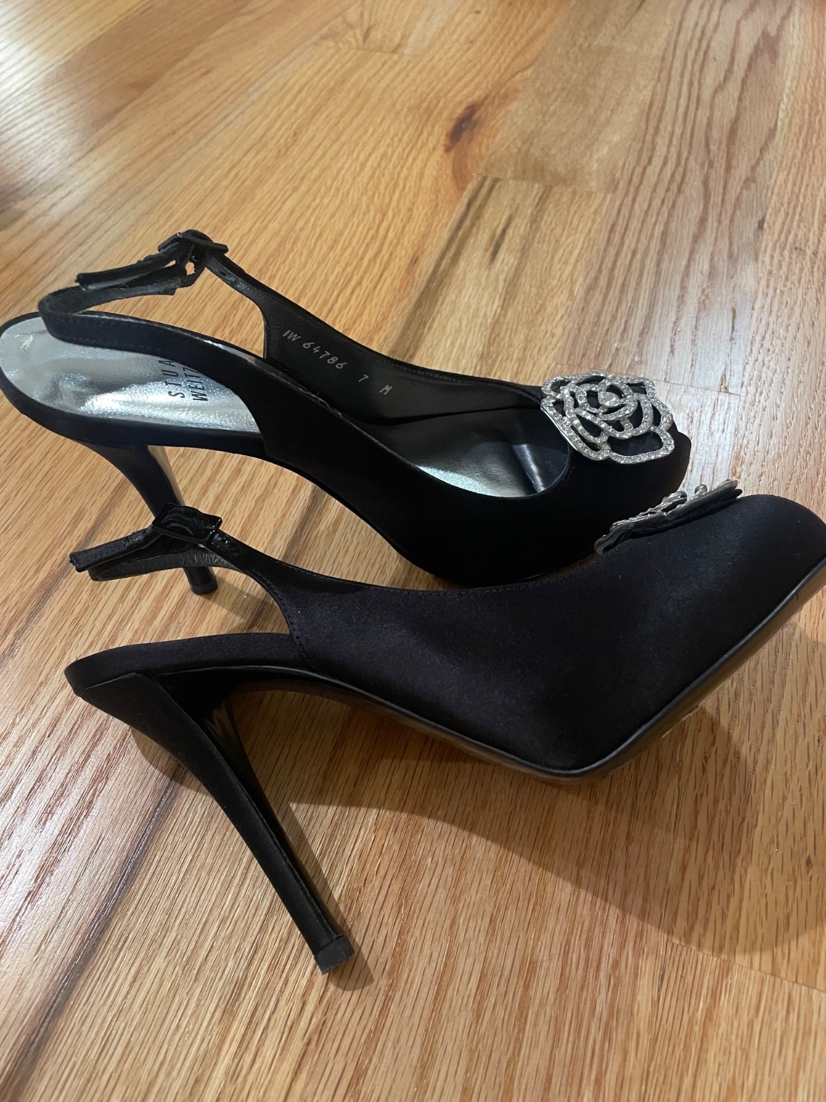 stuart weitzman pumps satin