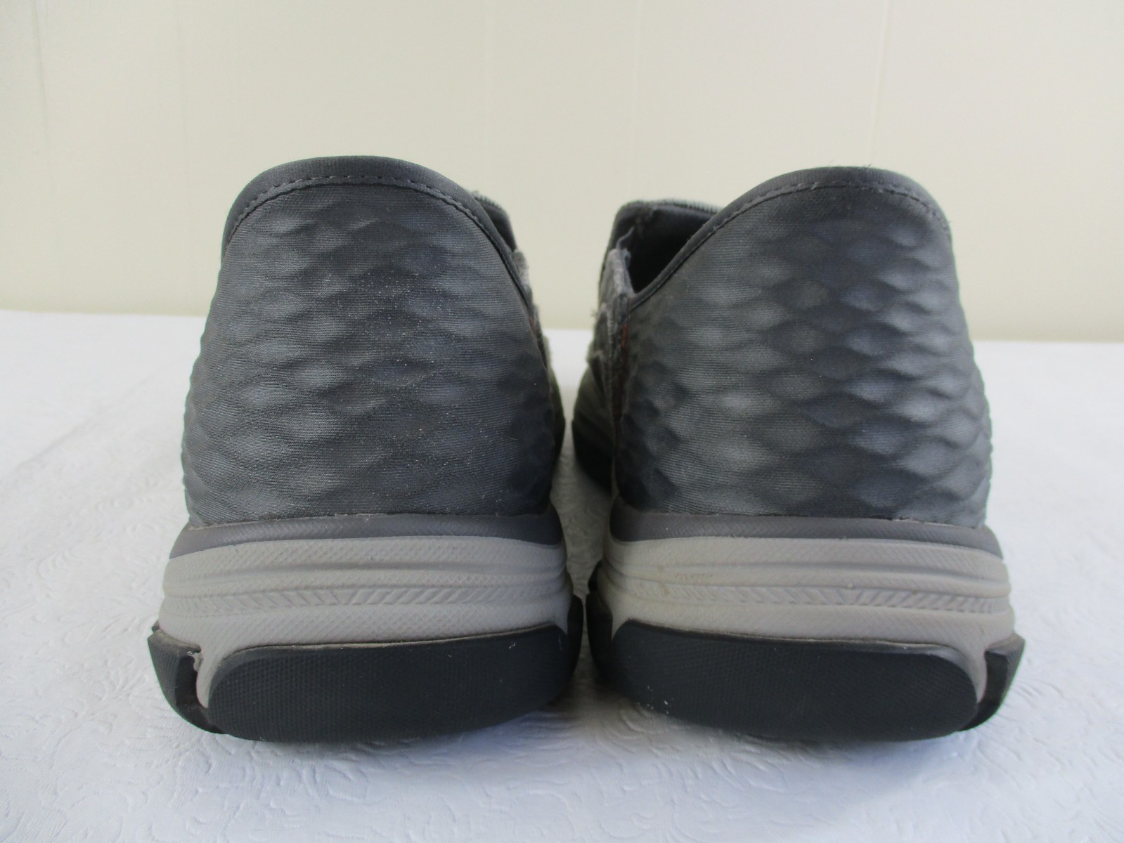 Skechers Slip-ins Men’s 12 Gray Canvas Shoes Respected Holmgren Extra Wide