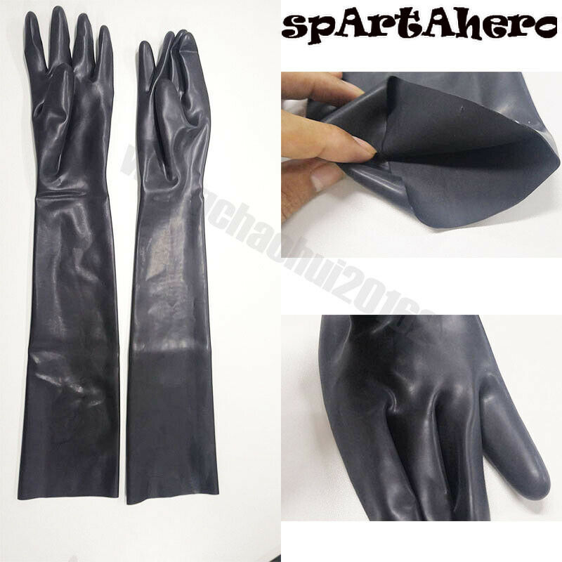 100% Latex Pure Latex 3D Moudl Opera Long Gloves Rubber Moulded Seamless