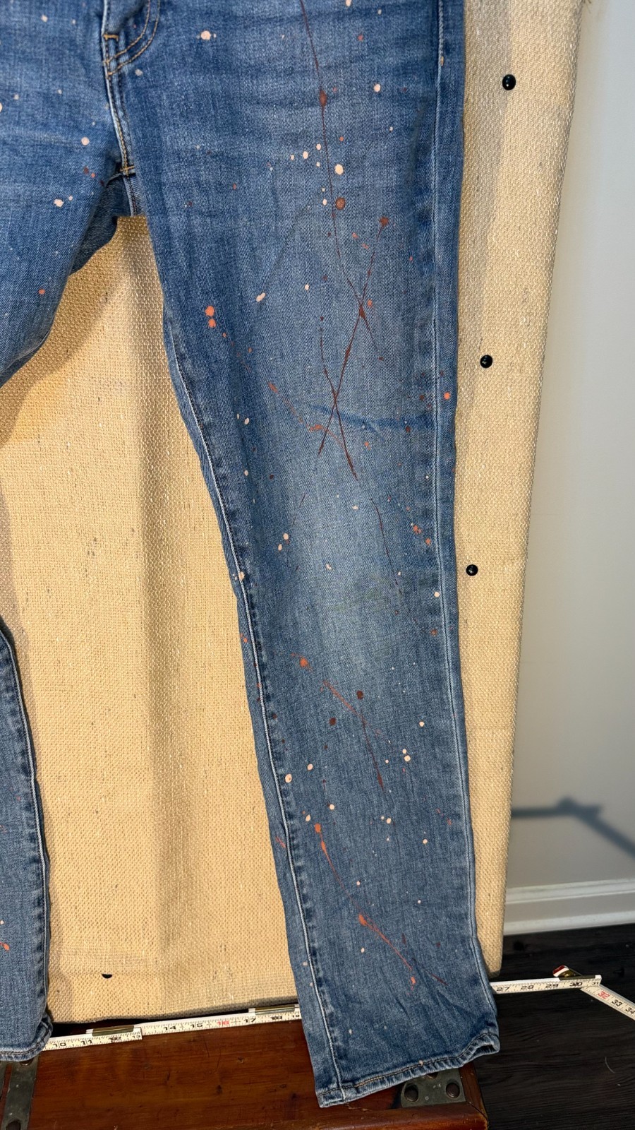 Levis 511 Jeans Lot 3 Pair Bundle 34×34 34×32 34×30 Distressed Paint