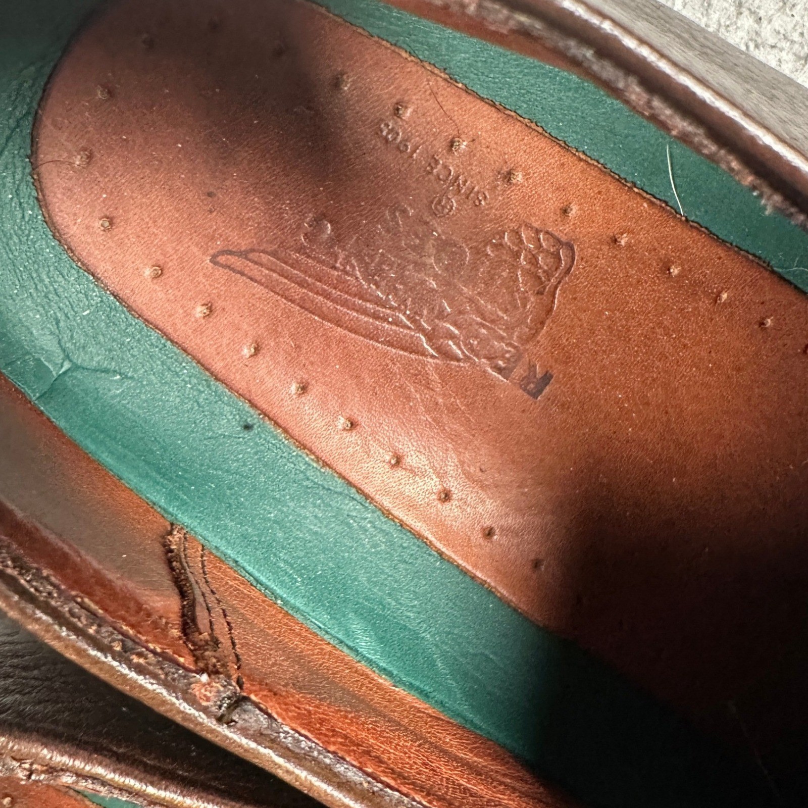 Red Wing SD Type 1 Shoes Mens 7.5D Brown Pebble Grain Leather Oxford Made In USA