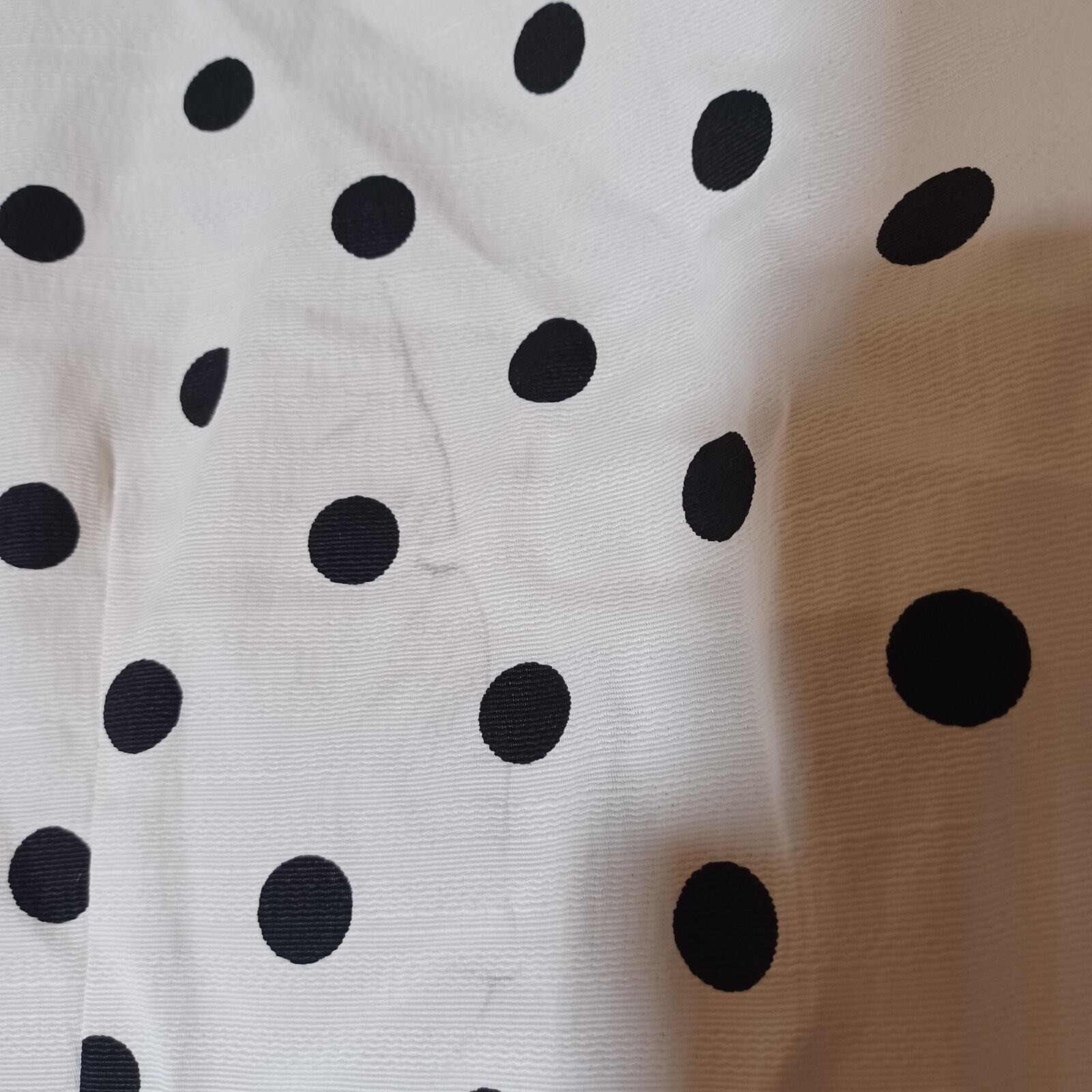 Scarlett Vtg Union ILGWU Twee Shoulder Pad Mod Retro Polka Dot Blouse 7