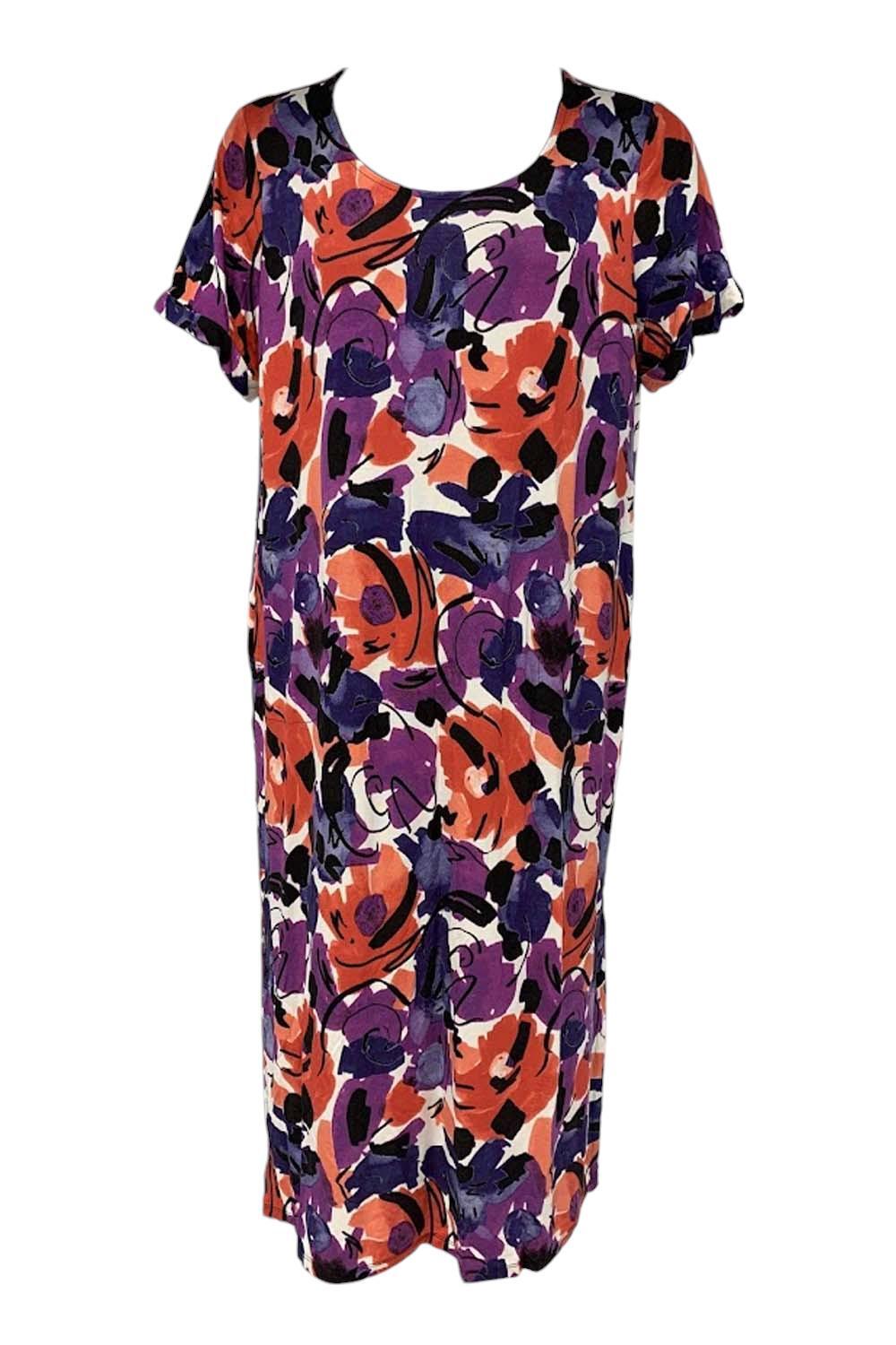 Colleen Lopez EveryWear Maxi Dress Abstract Multi