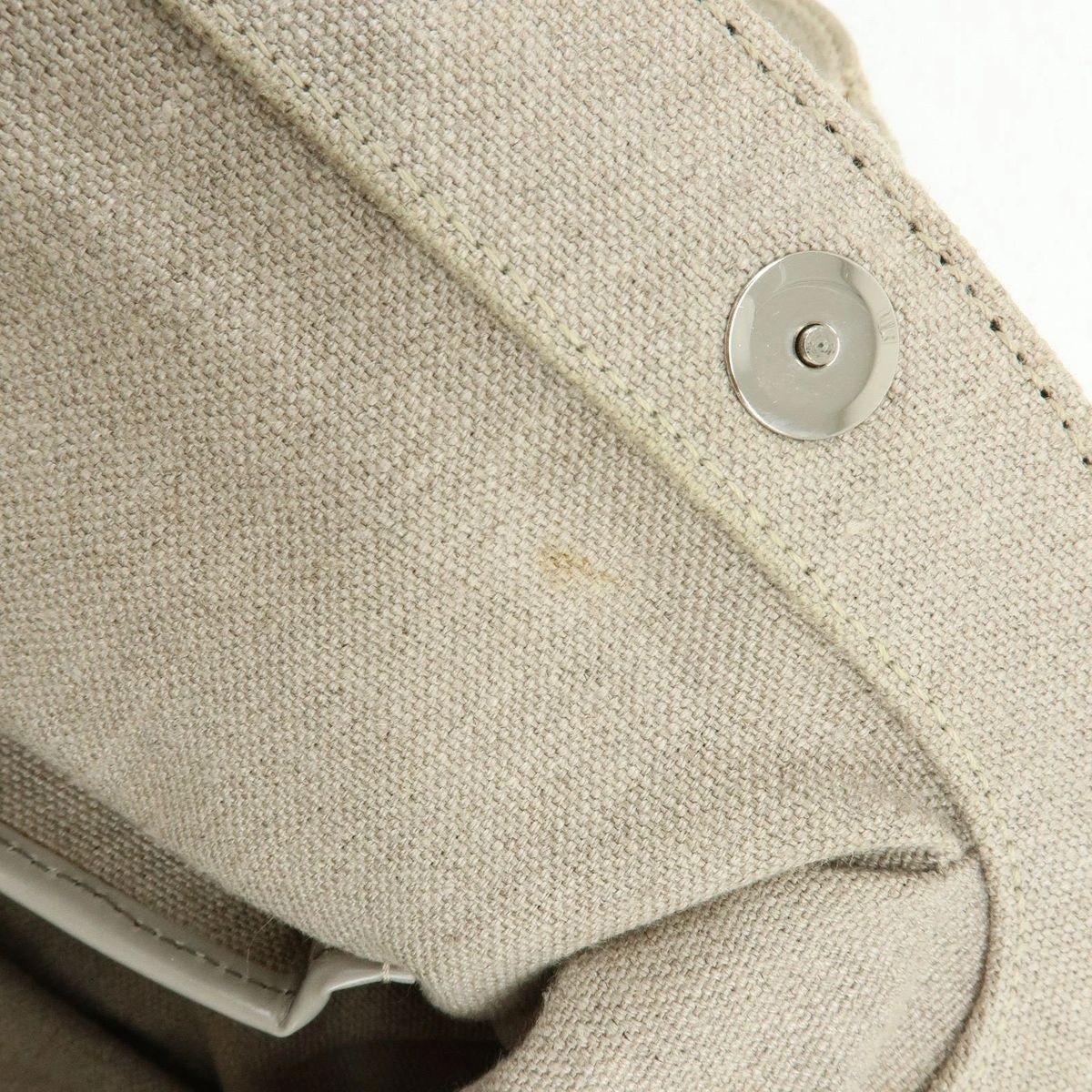 PRADA Mistolino Boston Bag Hand Bag Natural BN1886 Authentic Used