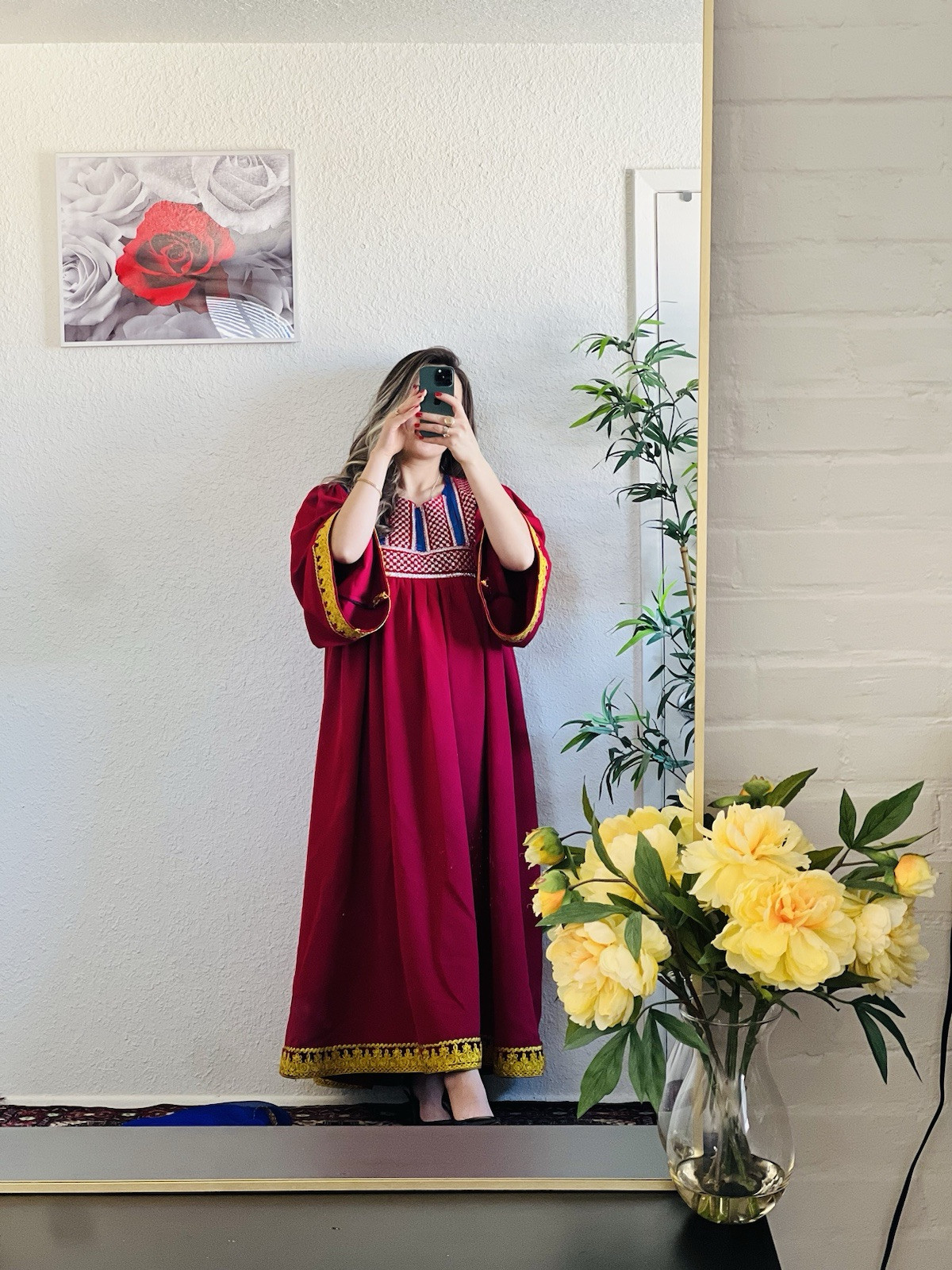 Afghan long maxi style kochi nikkah dress for women