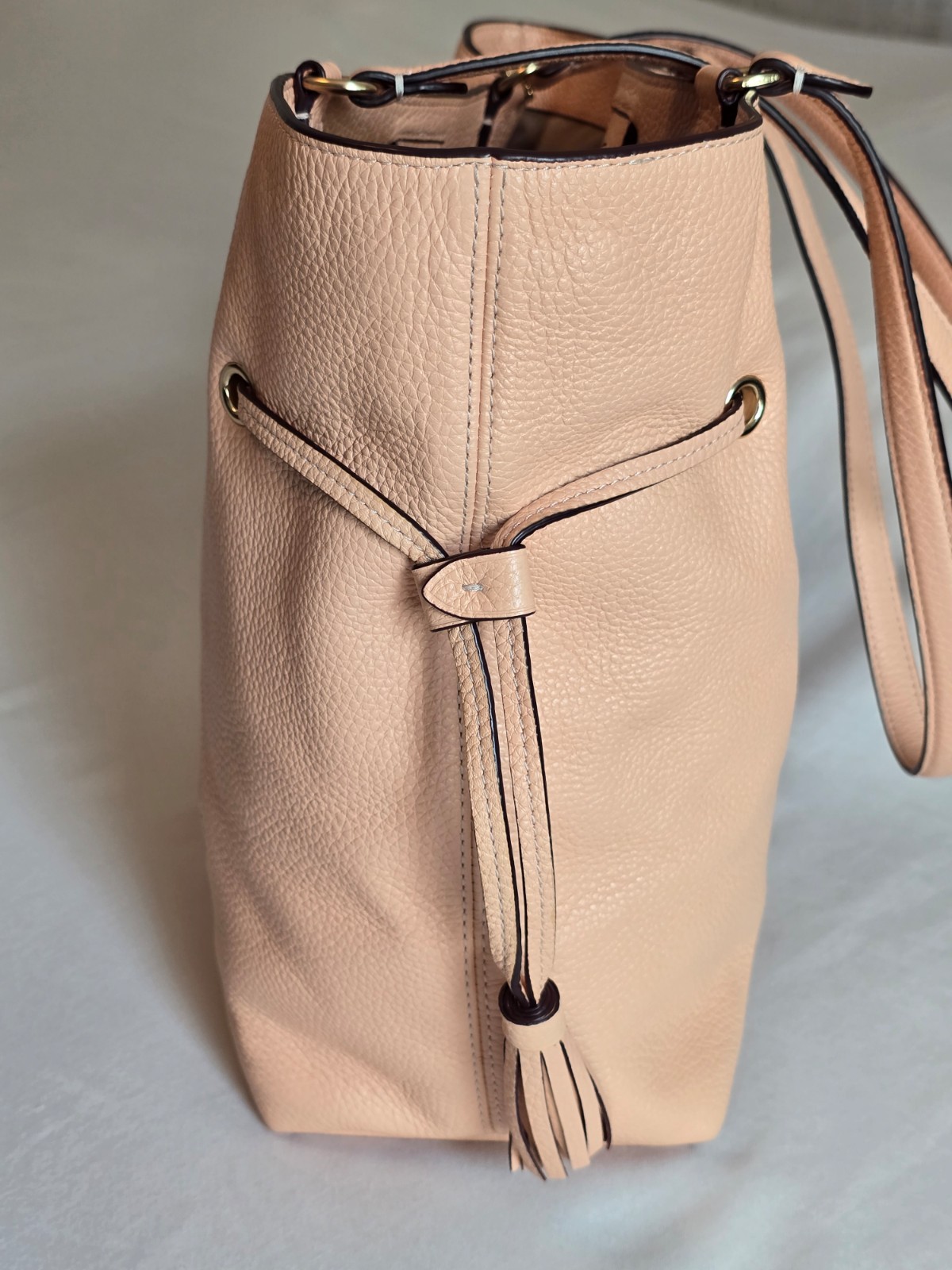 Coach Andy Tote in Faded Blush Pebbled Leather Embossed Horse & Carriage Logo