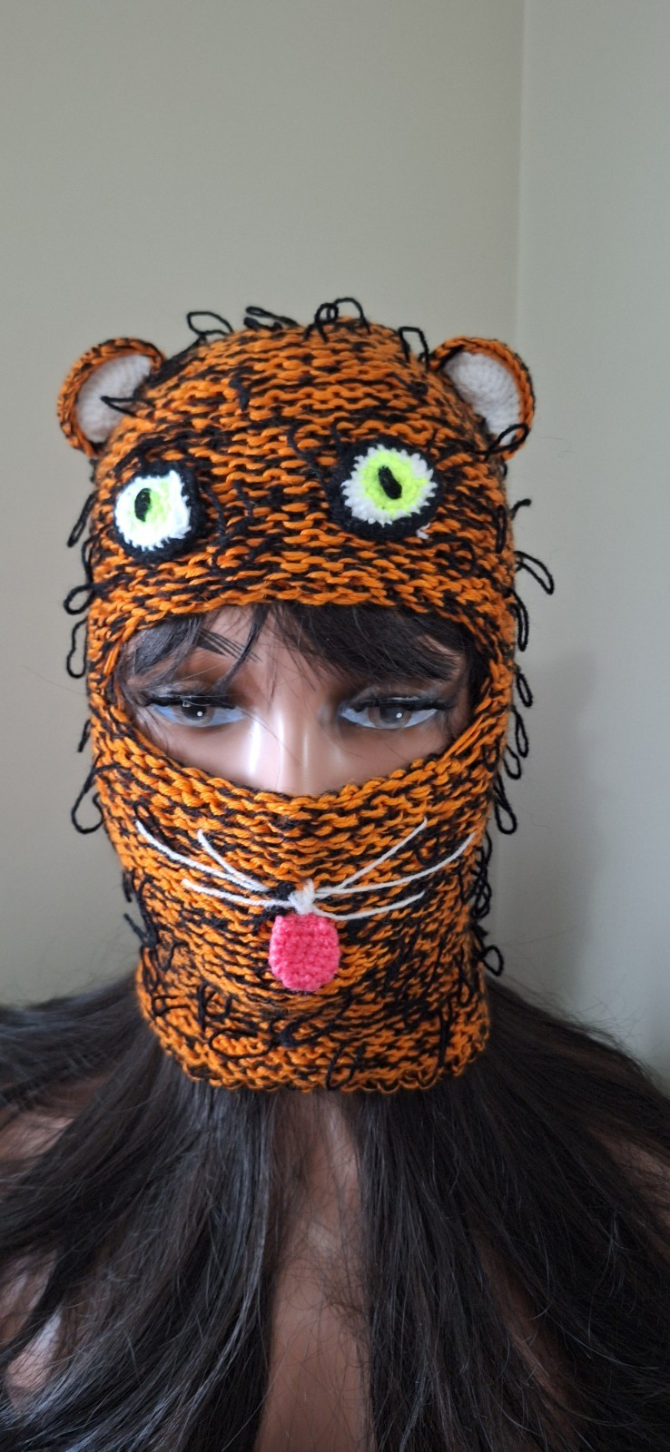 Bear Balaclava Hat with Ears – Handmade Ski Mask – Cute Costume Hood