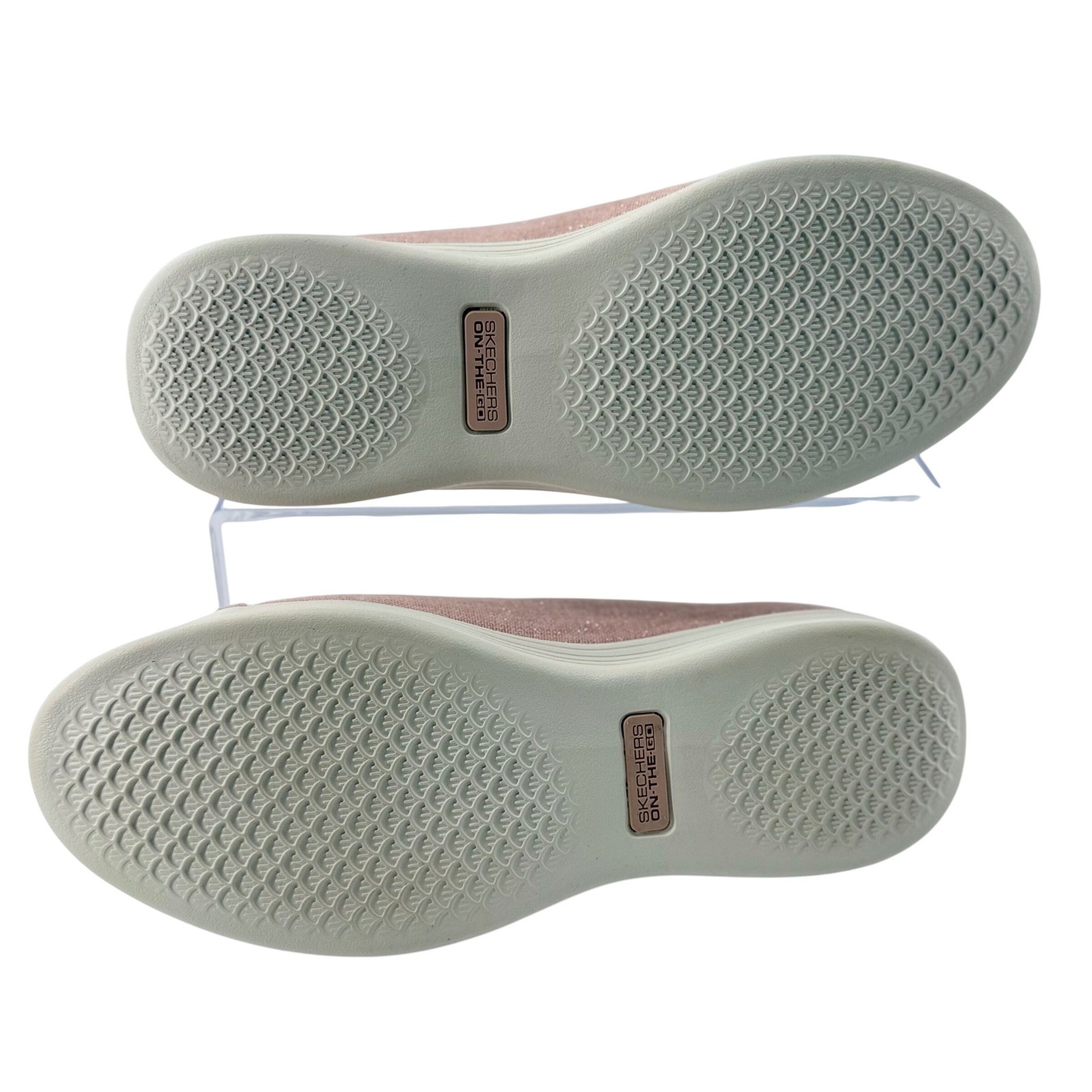 Skechers 7 On The Go Dreamy Slip On Ballet Flats Upscale Afterglow Shimmer Bow