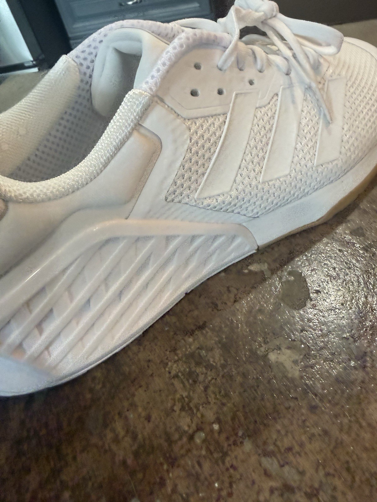 Adidas Men’s Dropset 3 Cloud White Gum Training Sneaker Shoes Size 14