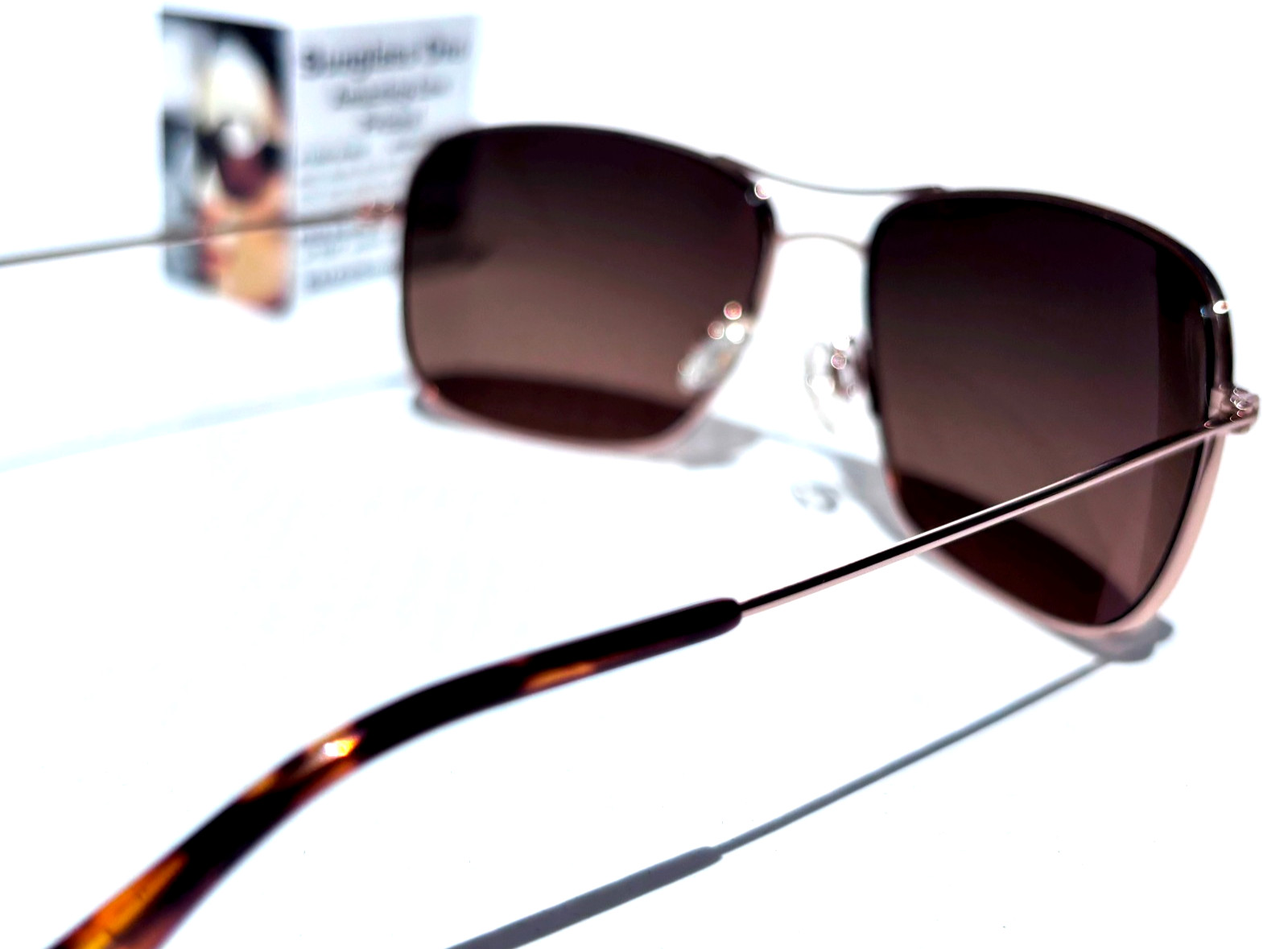 Maui Jim WIKI WIKI Shiny Gold POLARIZED HCL Bronze Lens Sunglass HS246-16