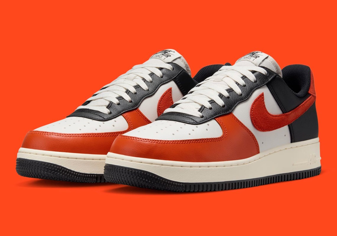 Nike Air Force 1 ’07 LV8 Low Black Vintage Coral Orange Phantom Nby HQ4987-010