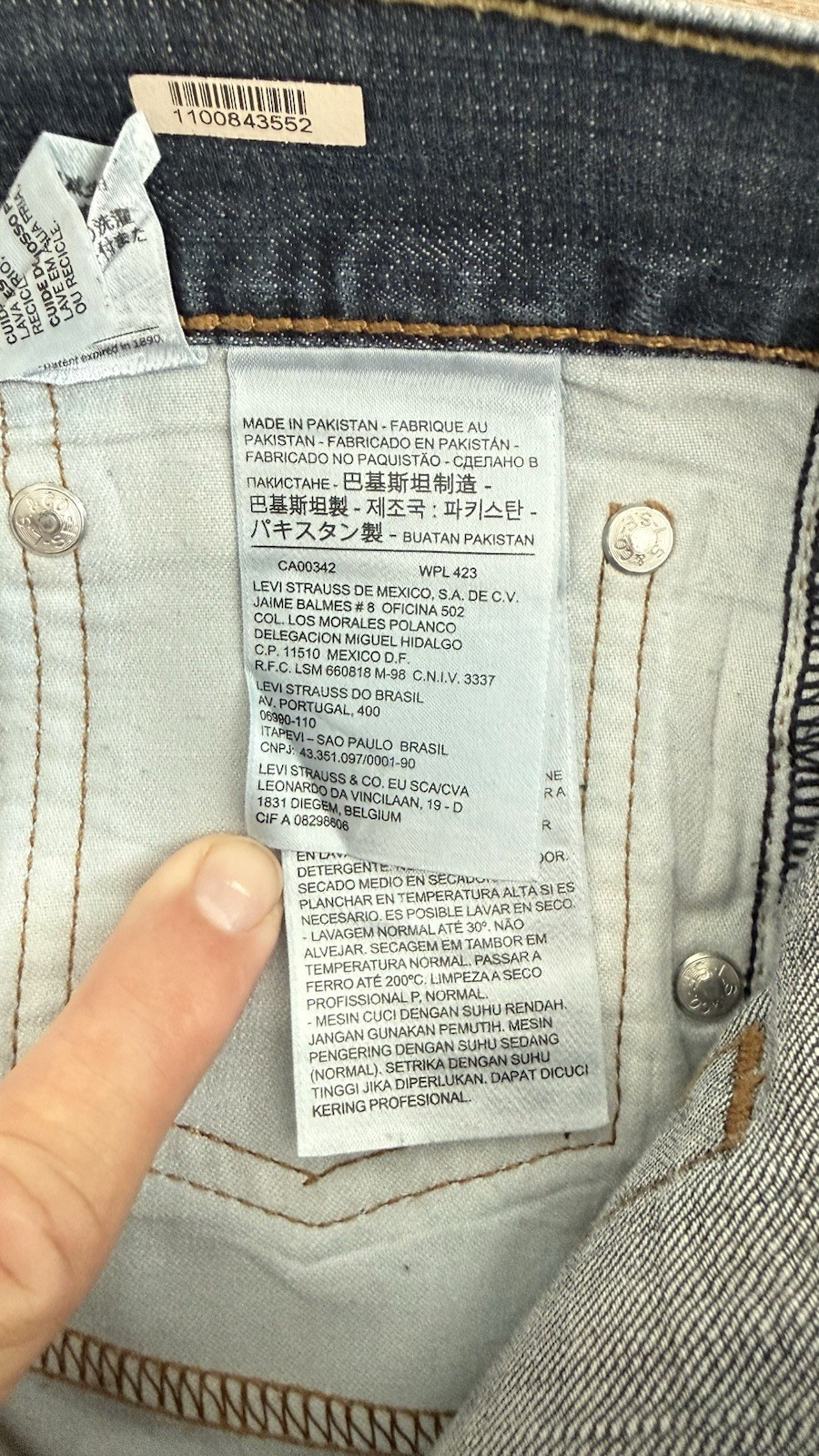 Levi’s 569 Loose Straight Leg Jeans Men’s Size 38×30 Blue Denim Relaxed Fit