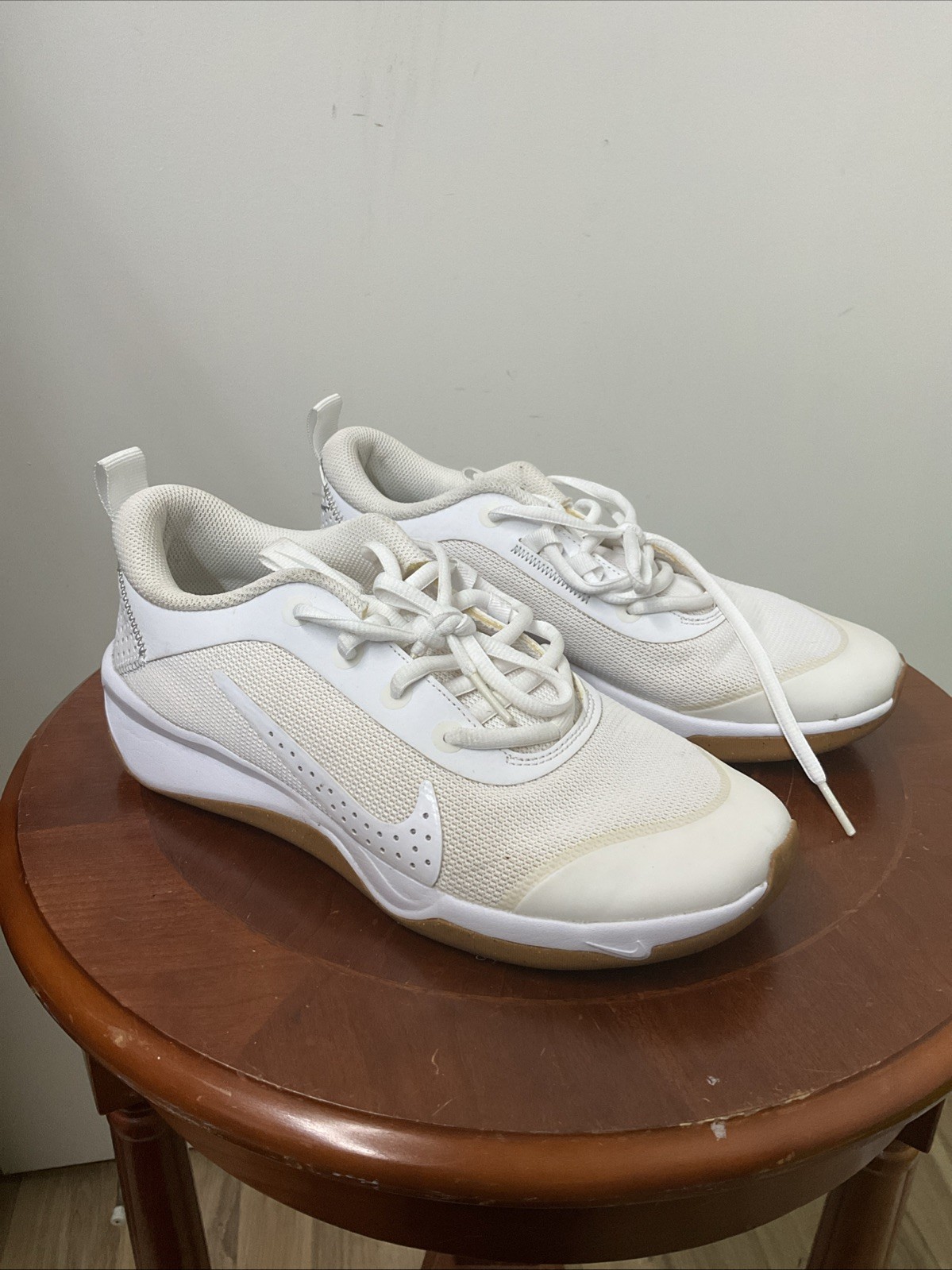 Nike Omni Multi Court Low White Pure Platinum DM9027-100 Kids Size 5.5Y