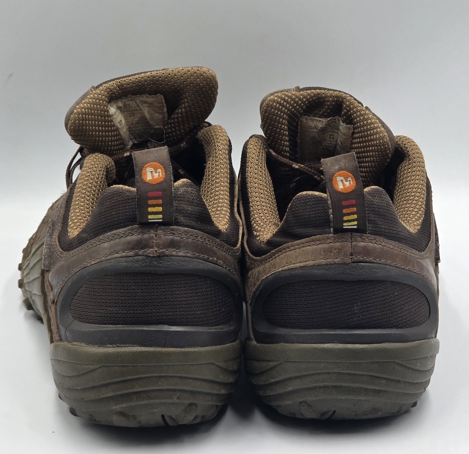 Merrell Intercept J75117 Men’s 10 Dark Brown Leather Hiking Trail Shoes