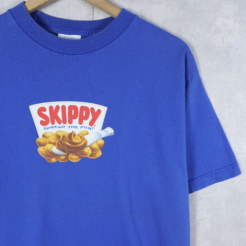 90’s SKIPPY USA-made Peanut Butter brand logo print T-shirt
