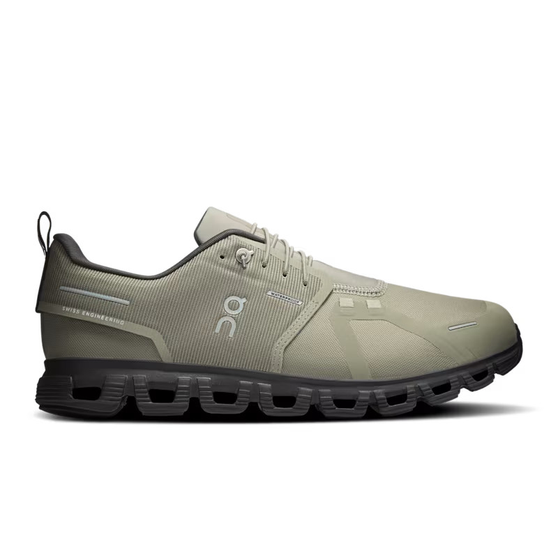 On Cloud 6 Waterproof Mens Shoes Olive Espresso Rain Ready Cushioned Sneakers