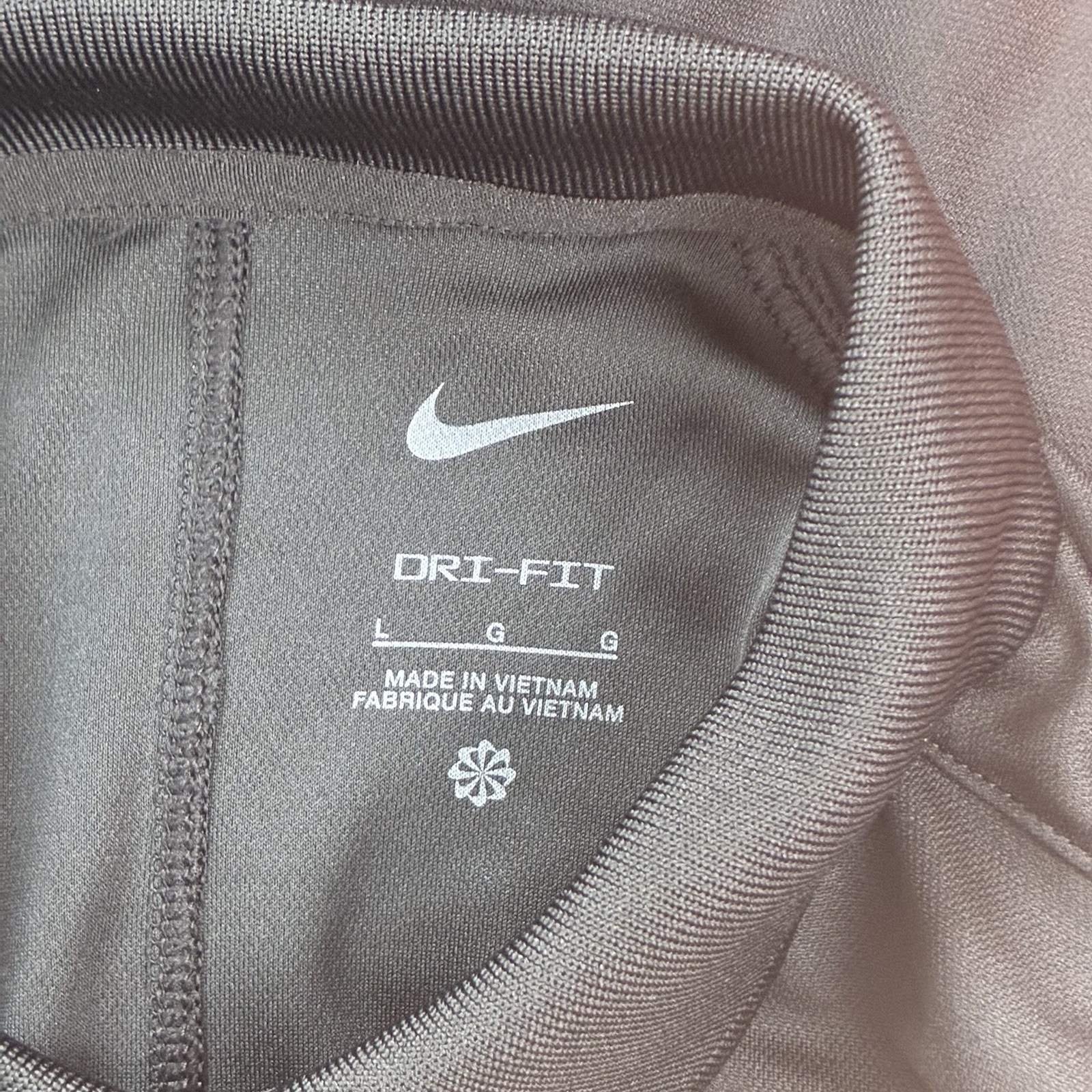 Nike Dri-FIT Mens Victory Solid Tennis Polo Shirt Black White Swoosh L DD8372