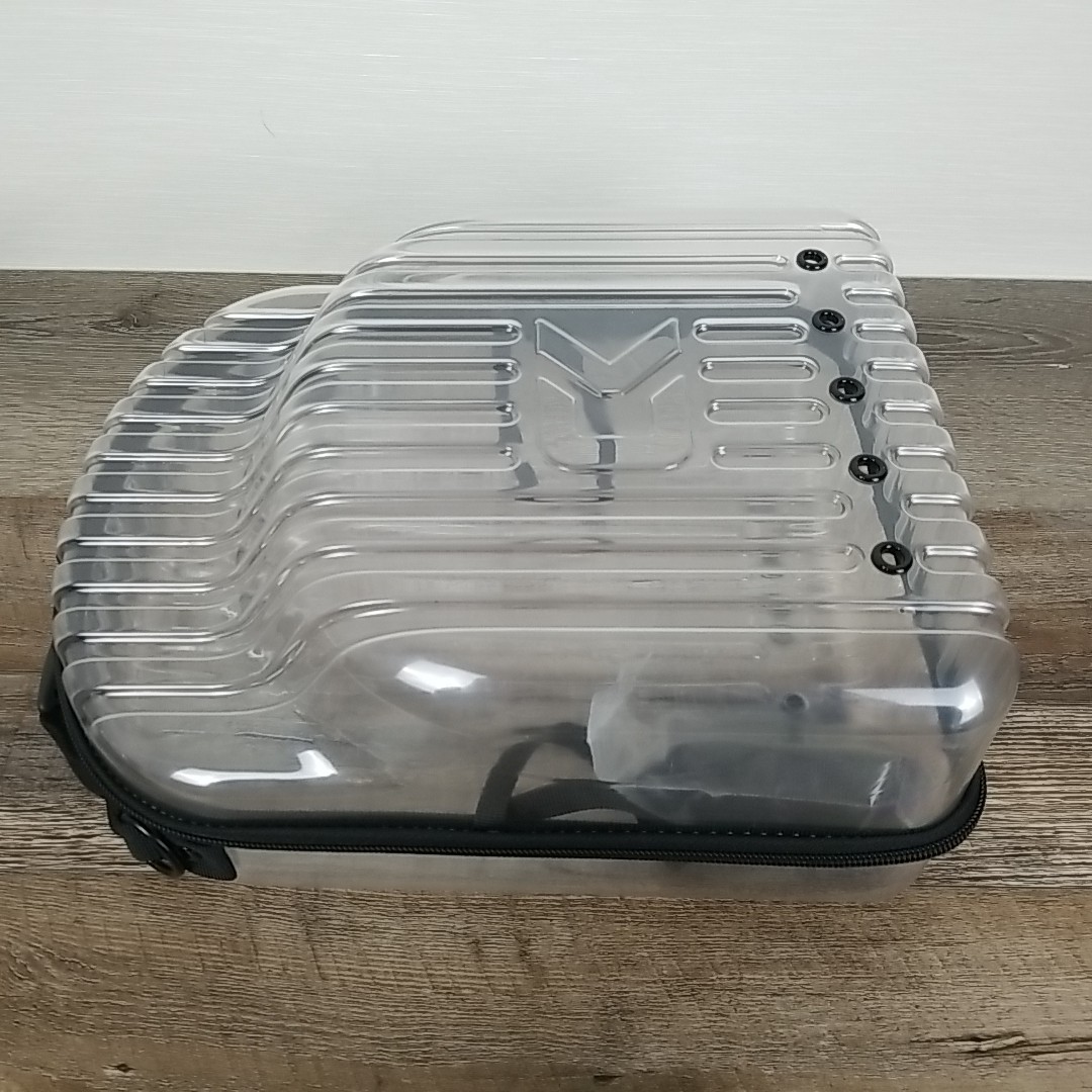 Kelvin&Celsius Hat Travel Case – PVC Storage Box with Latches Holds 3-6 Hats