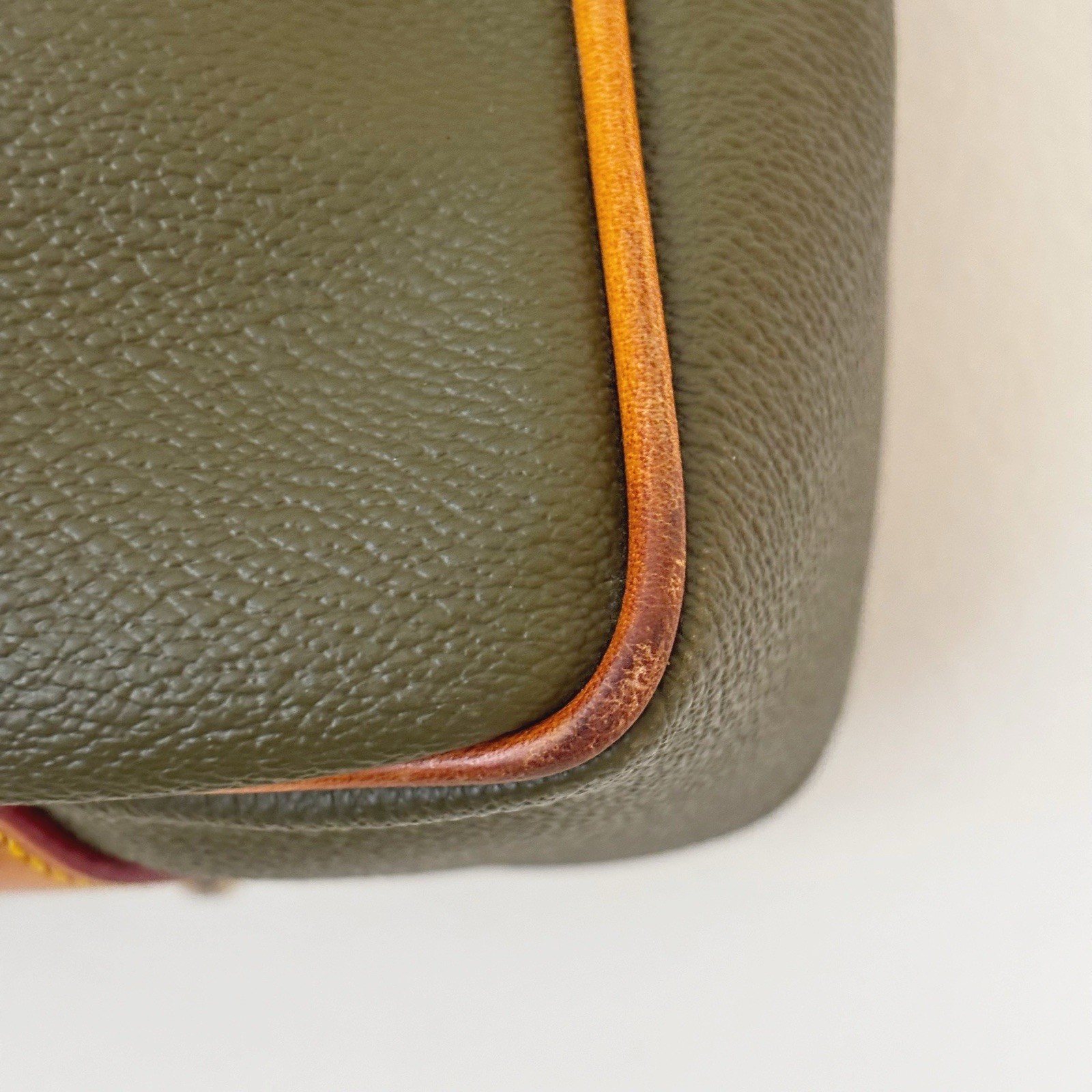 Dooney and Bourke Olive Green Pebble Grain Rebecca Hobo Bag 13.5″ X 9″