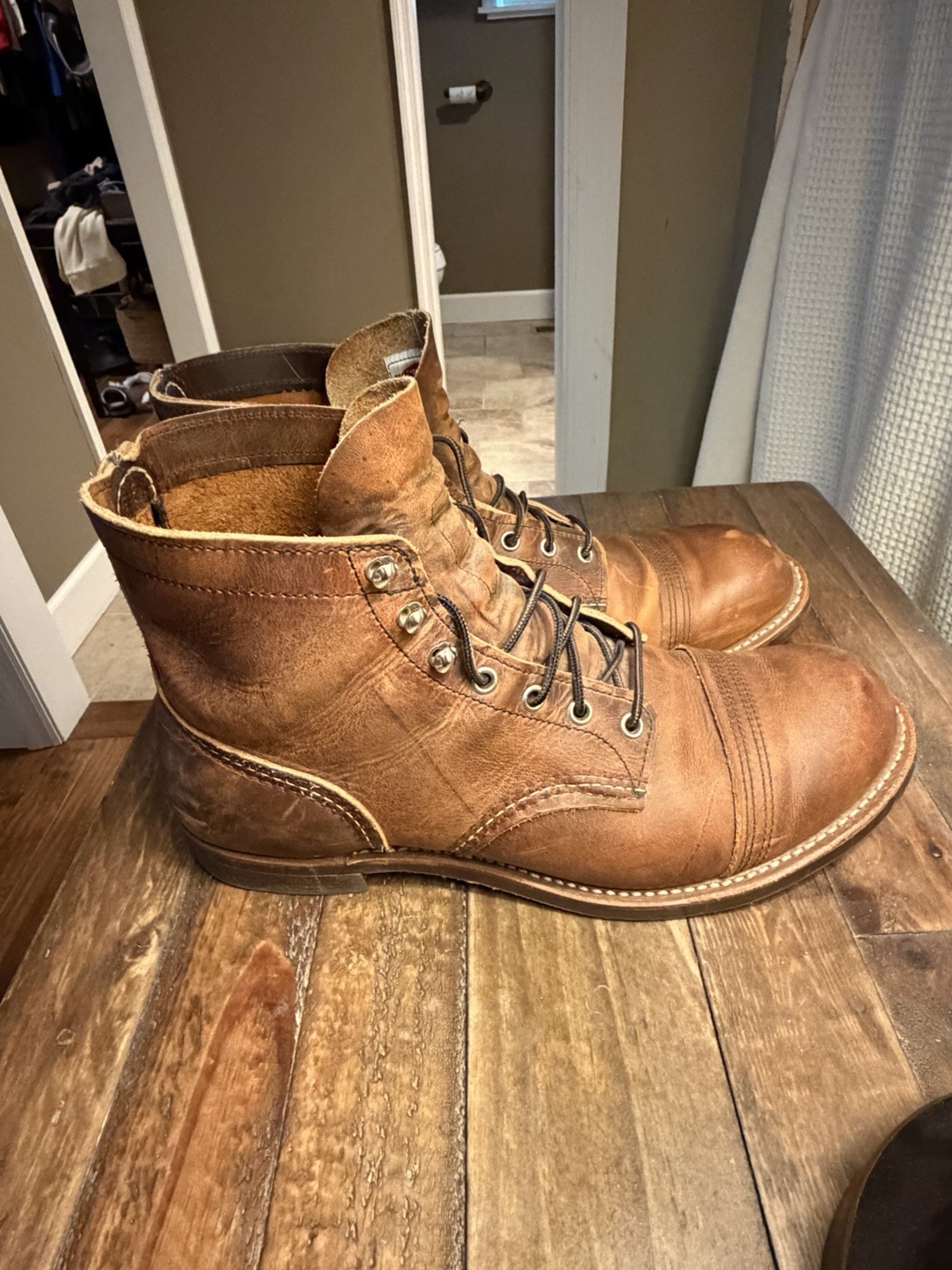 Red Wing Shoes Iron Ranger Heritage 8085 Men’s Copper Rough Tough Size 12
