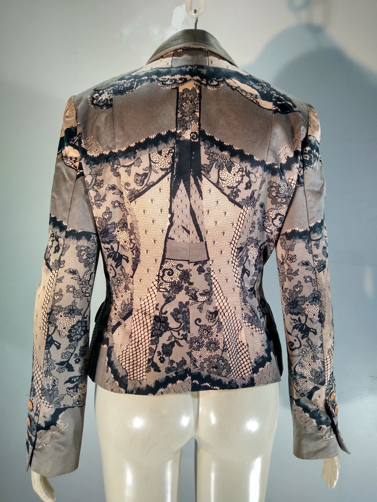 CHRISTIAN DIOR Spring 2006 Lace print jacket by JOHN GALLIANO