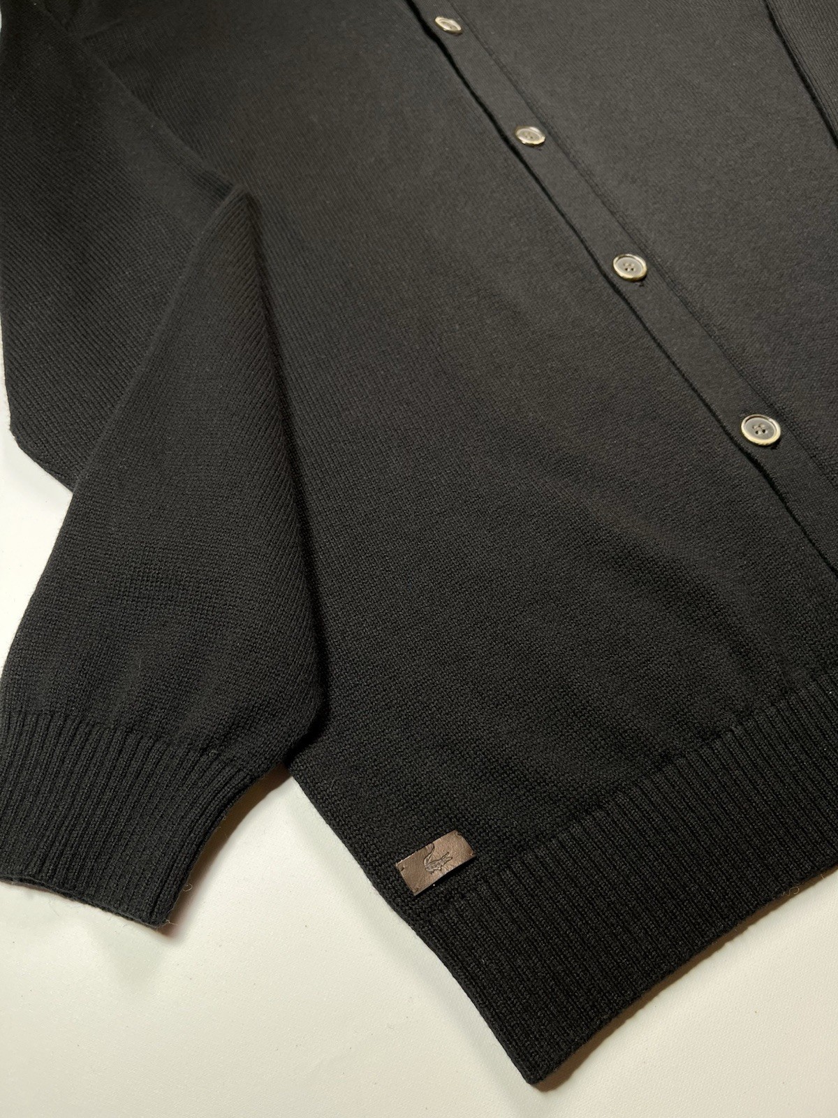 Lacoste Black Label Wool Cotton Cardigan Extra Soft Jumper Men’s XXXL [353]