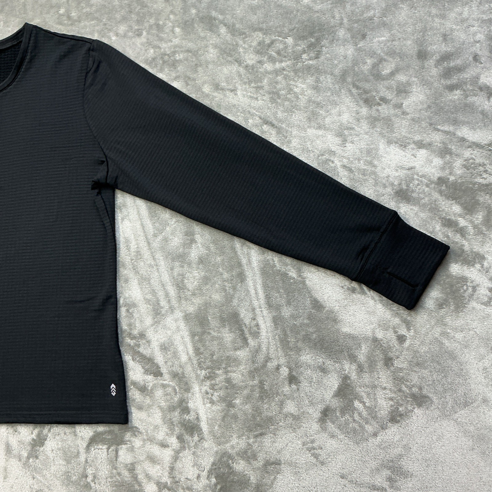 Free Country Force Grid Fleece Base Layer shirt womens XL long sleeve hiking blk