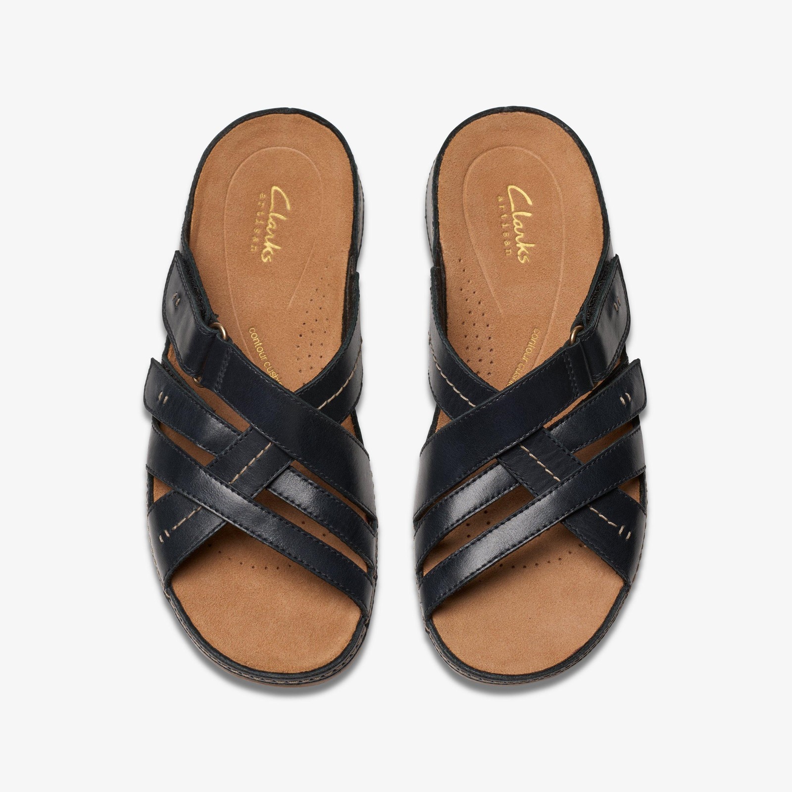 Cecily Slide Black Leather