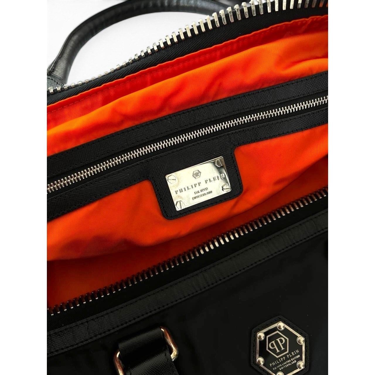 Philipp Plein Limited Edition Black Nylon Duffle Bag Weekender Travel Bag