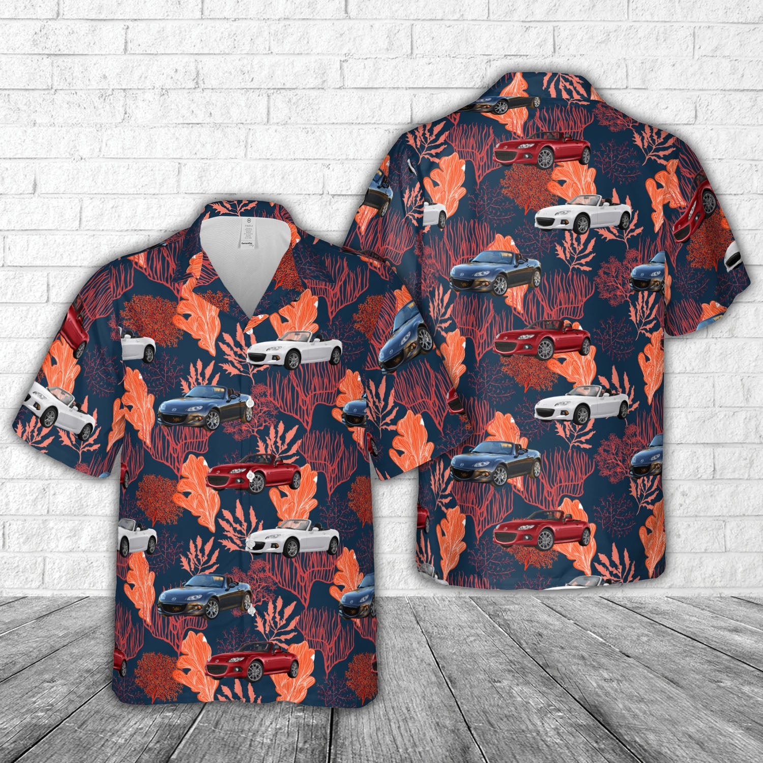 2015 Mazda MX 5 Miata Hawaiian Shirt
