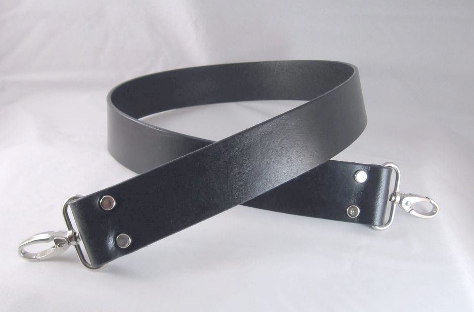1.5 in. Wide Leather Cross Body Bag Luggage Replacement Strap 4 Colors 8 Widths