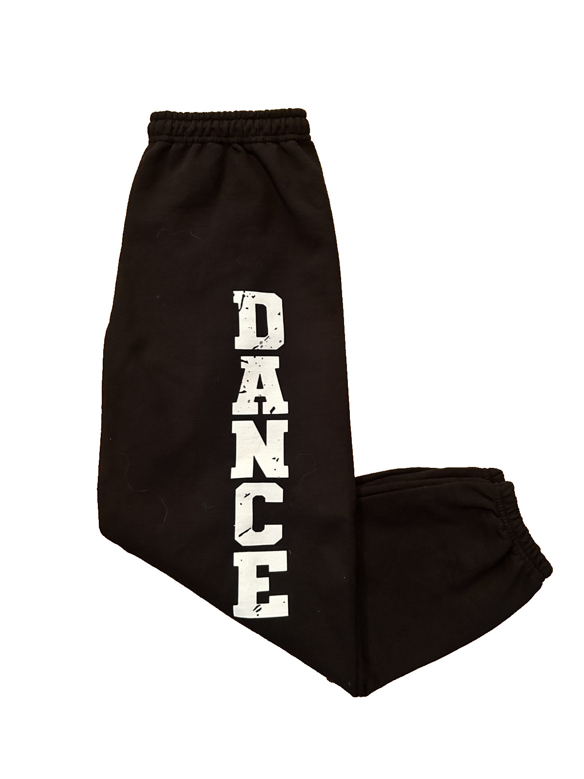 Black Dance Jogger Sweatpants Drawstring Logo Activewear Women’s Medium