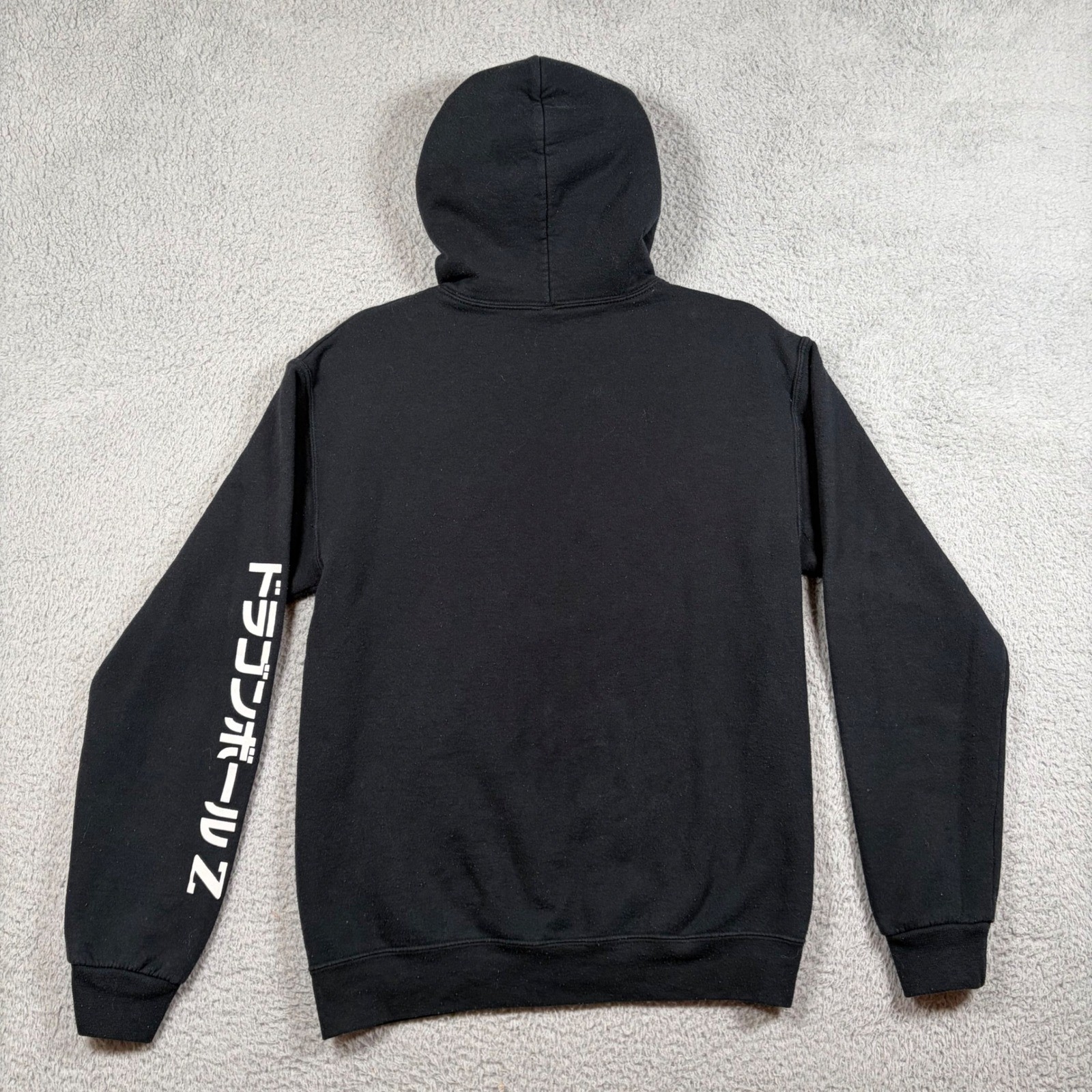 Rare Dragon Ball Z Hoodie Men’s S Goku Vs Vegeta Toei Animation Tag Sweatshirt