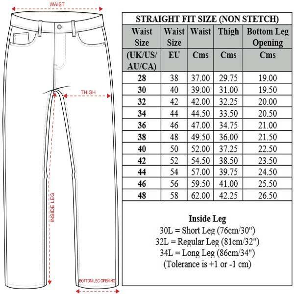 Enzo Jeans Mens Straight Leg Denim Trouser Belted Regular Fit Pants All UK Sizes