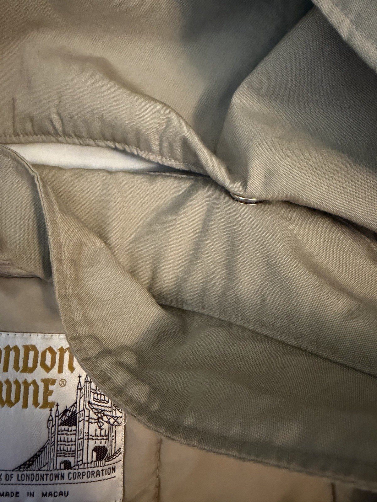 London Fog Coat Jacket Removable Quilted Lining Beige Women’s Tan Large Hooded