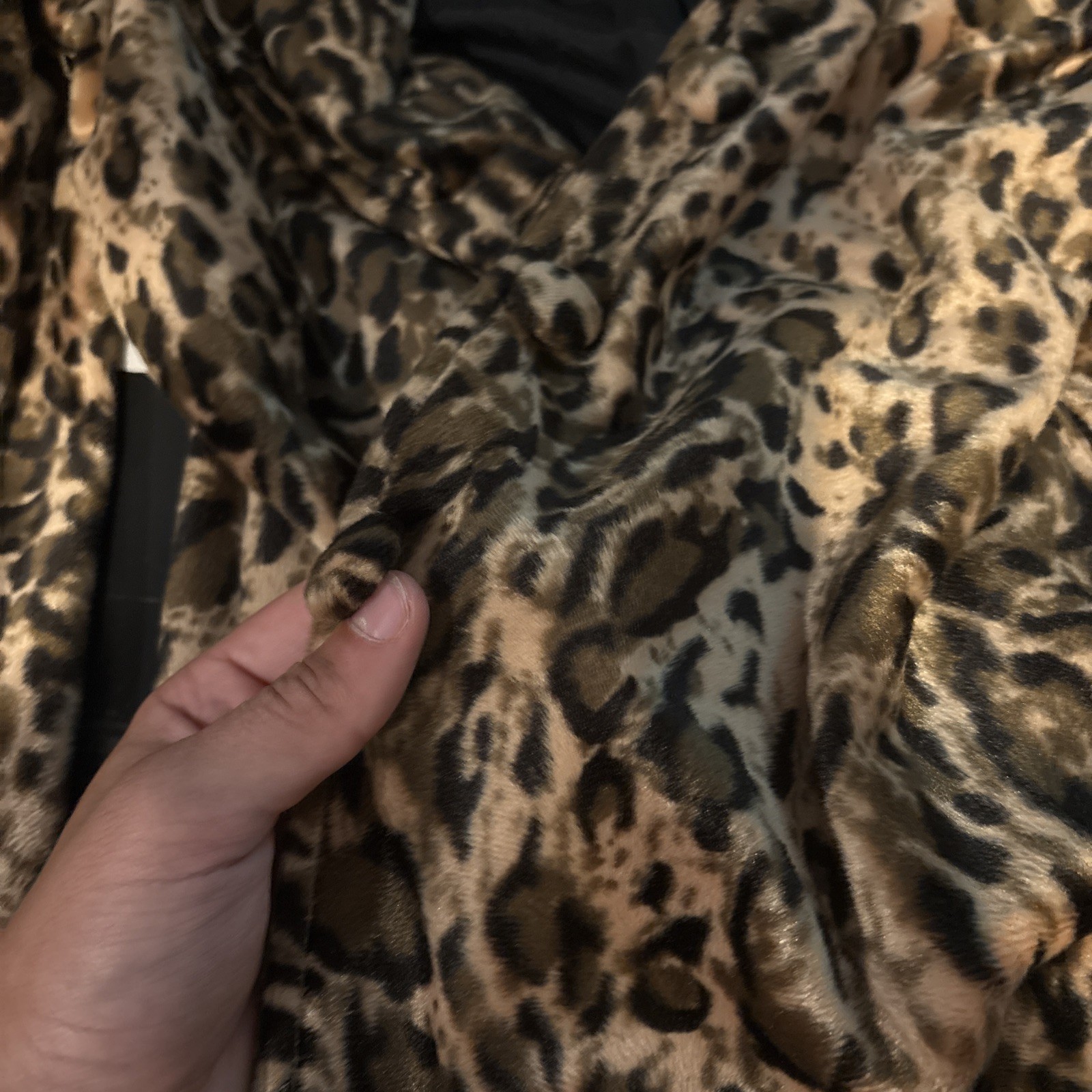 Women’s cheetah print coat size S cool design