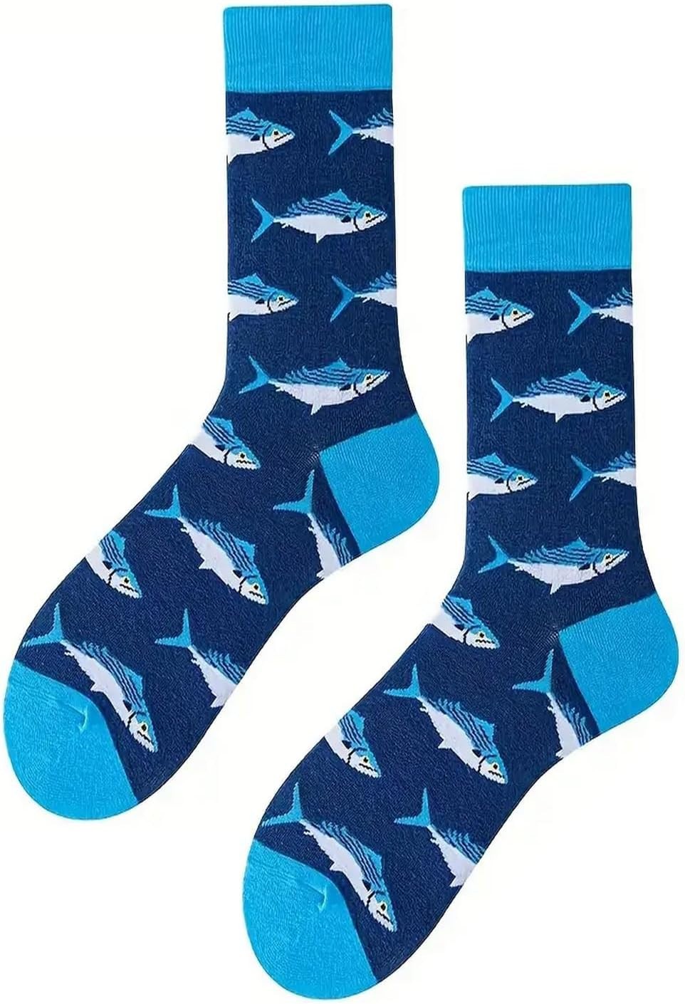SCHOOL OF FISH | Unisex Ocean Sea Fun Novelty Socks | One Size UK 6-11 EU 40-46