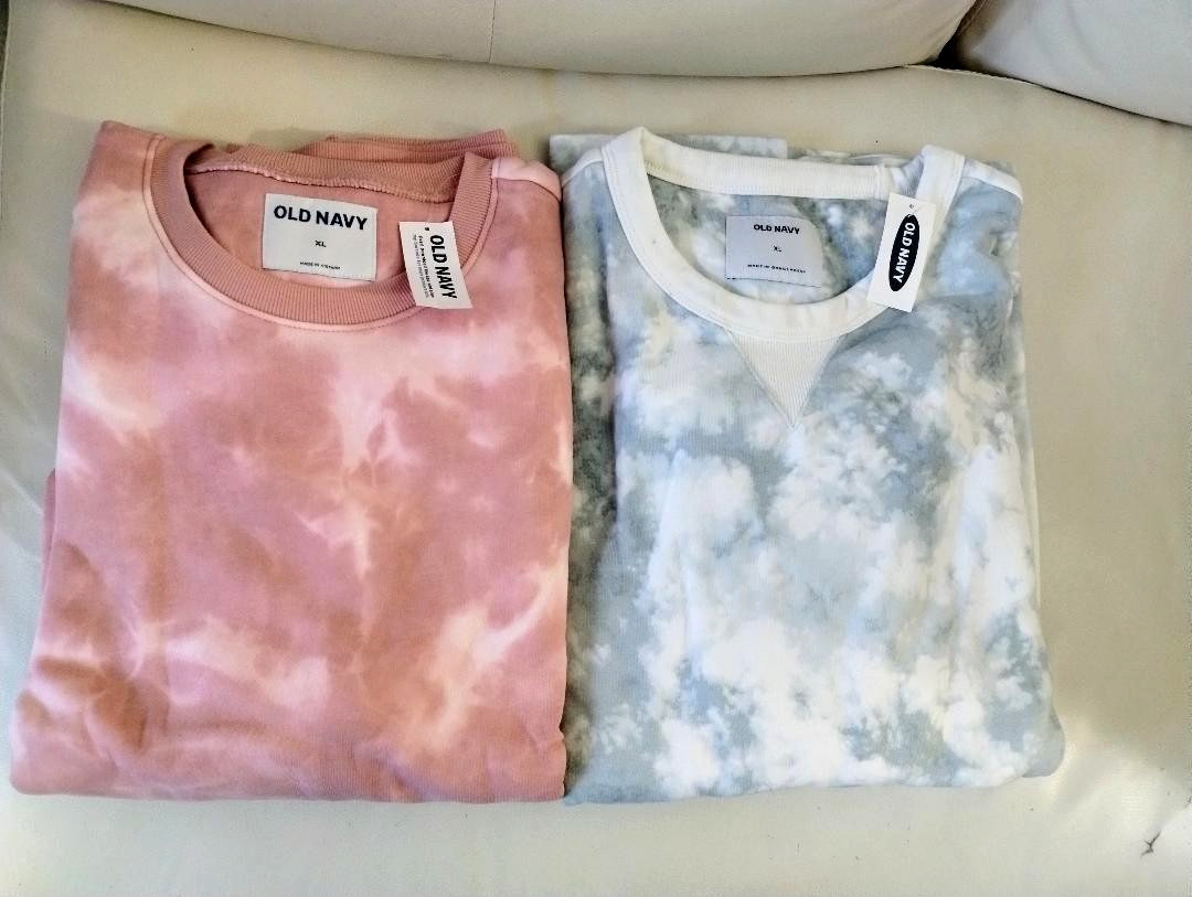 OLD NAVY Lived-In Gender Neutral Tie-Dye Sweatshirts – SZ XL (NWT)!!!