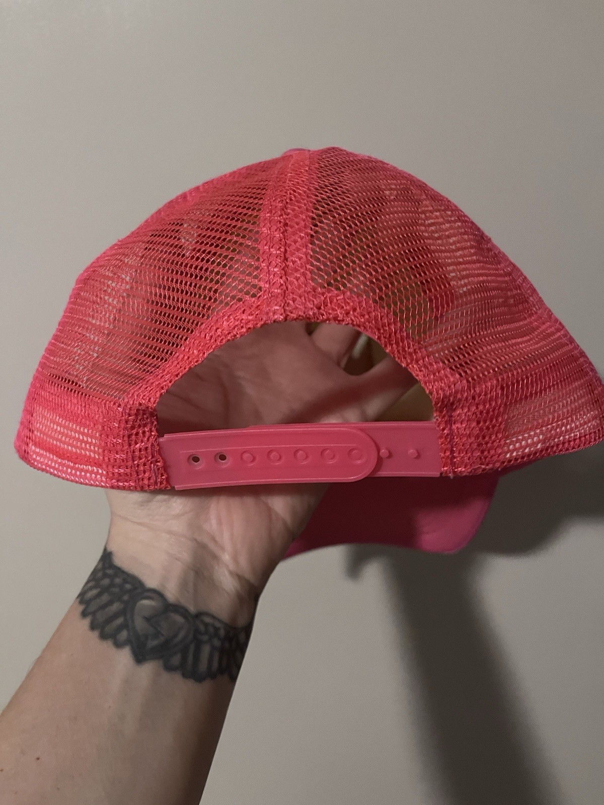 Aviator Nation Pink/White Colorblock Trucker Hat Mesh Back Adjustable Snapback