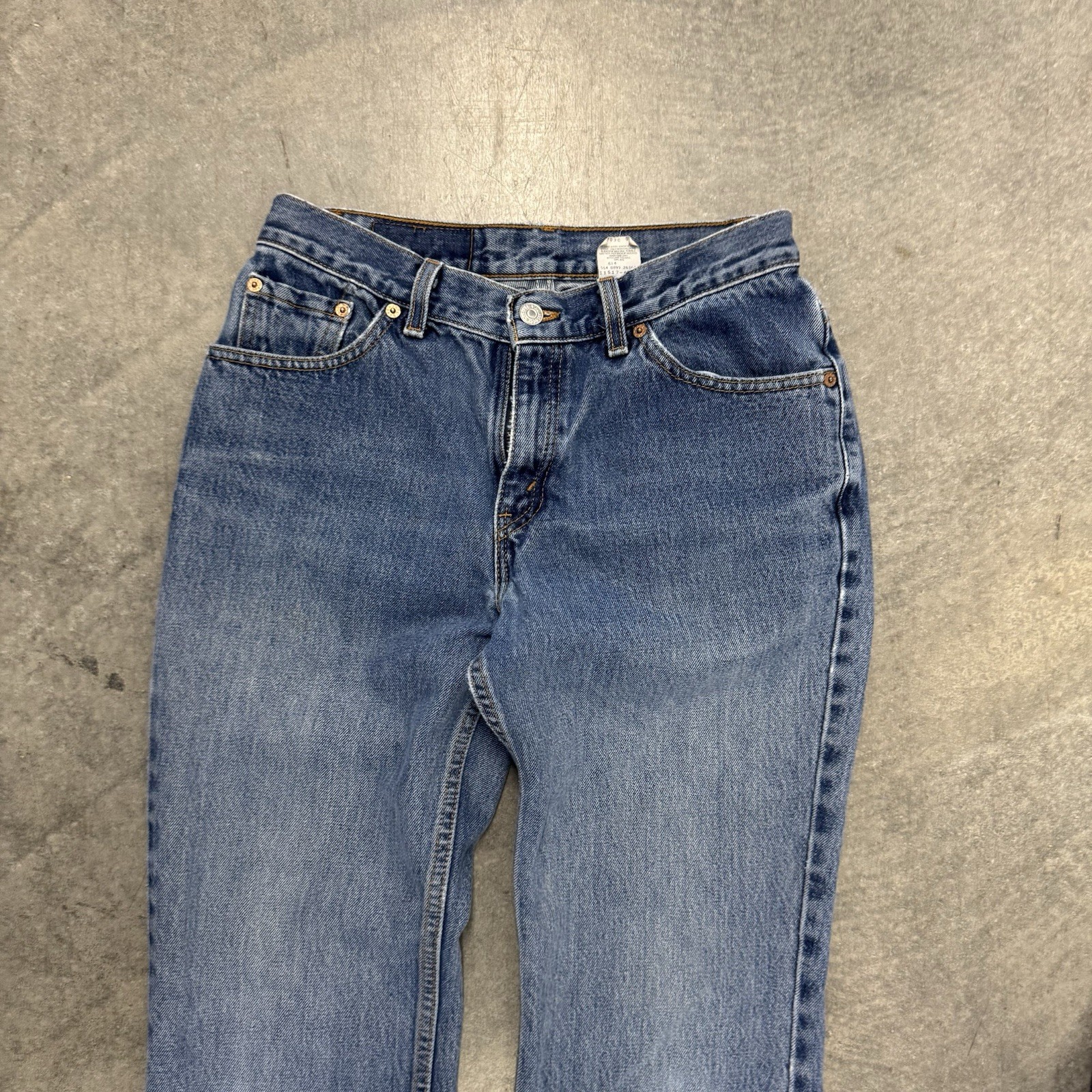 VTG Woman’s Levi’s 517 Bootcut Low Rise Blue Jeans Cotton Medium Wash 28 x 28
