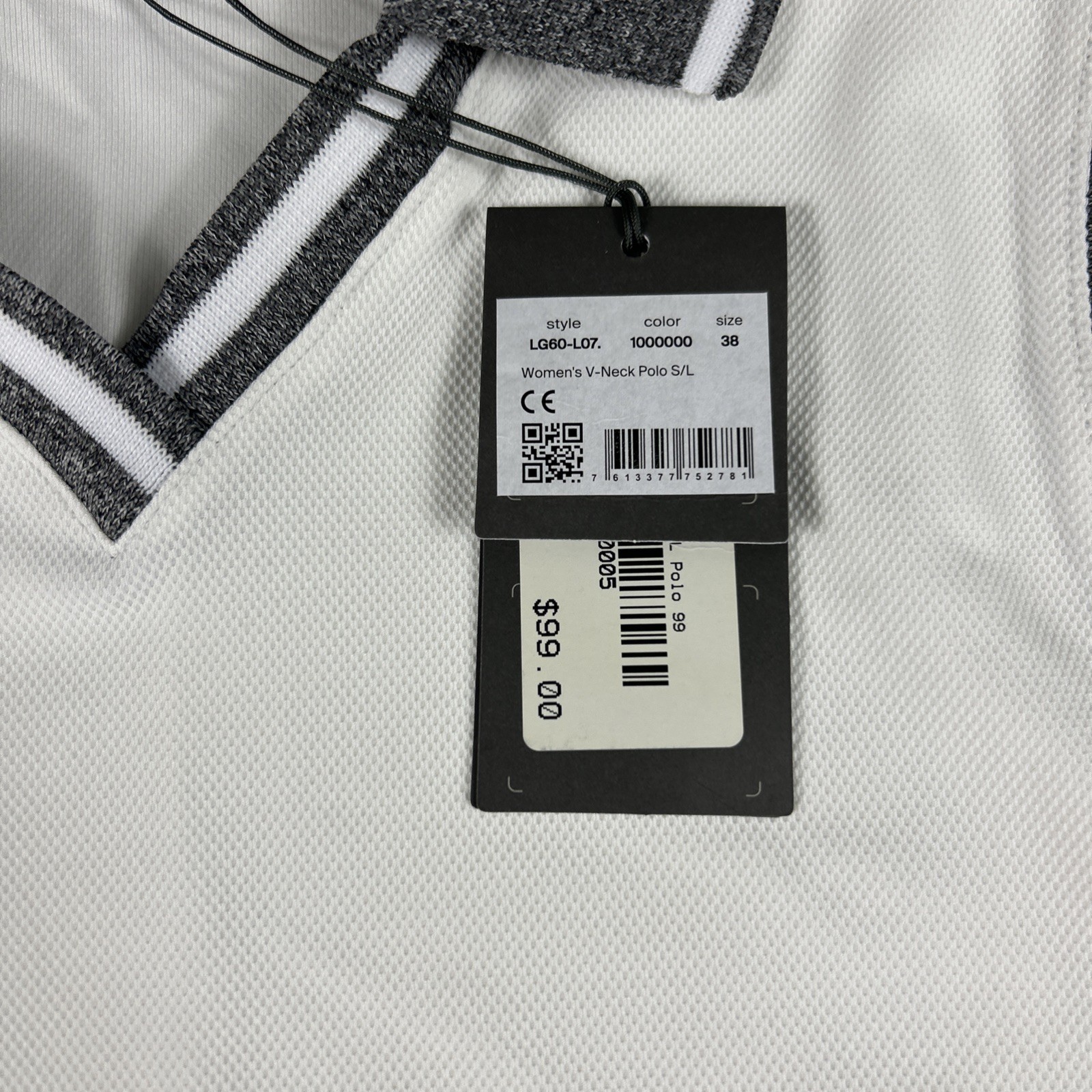 KJUS Womens Golf Shirt Polo Sleeveless Medium White Polyester Spandex MSRP $99