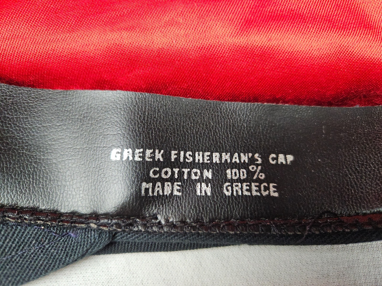 Authentic Aegean Greek Fisherman’s Cap ~BLACK~ Select your size ~ NOS