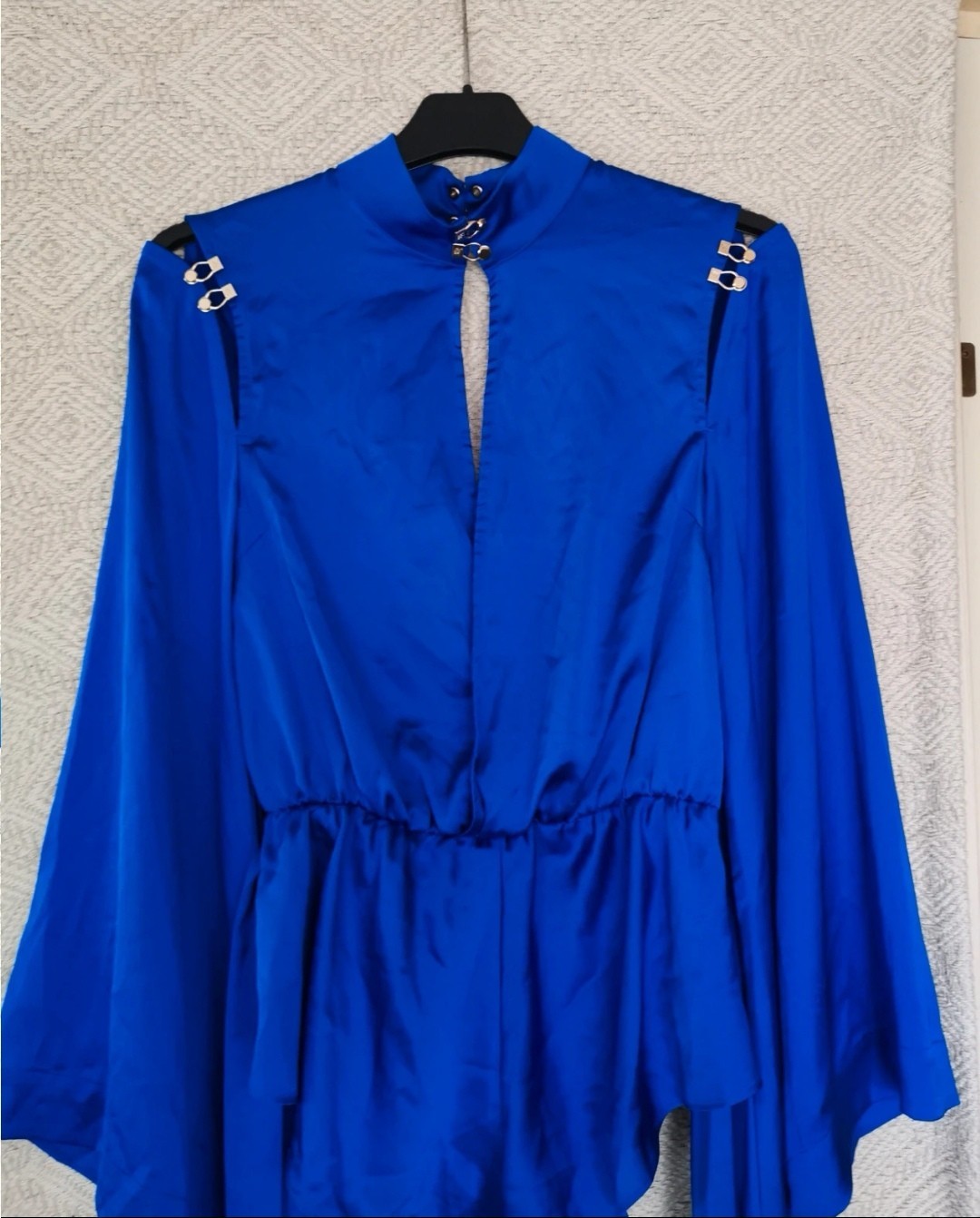 Honey birdette Blue Melissa body romper All In One Kimono size XS BNWT