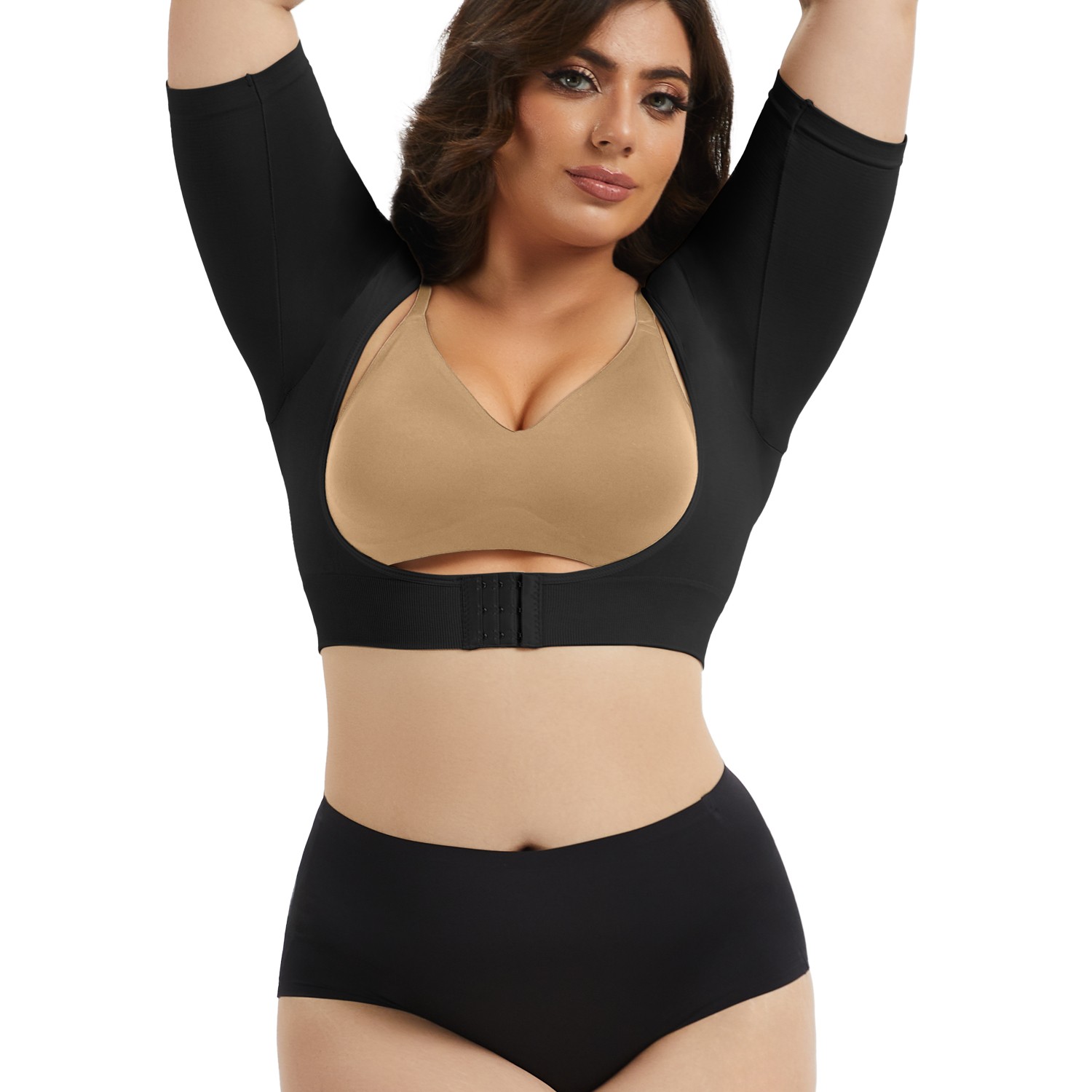Women’s Upper Arm Shaper Compression Sleeves Post Surgery Shapewear Tops Slimmer