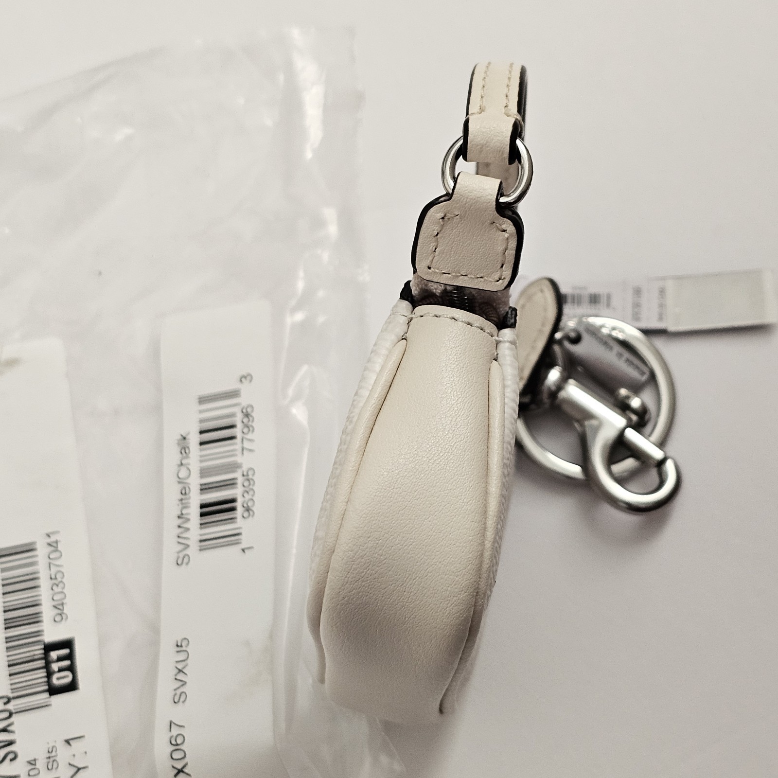 Coach ~ Mini Nolita Bag Charm In Signature Canvas White/Chalk CX067 NWT